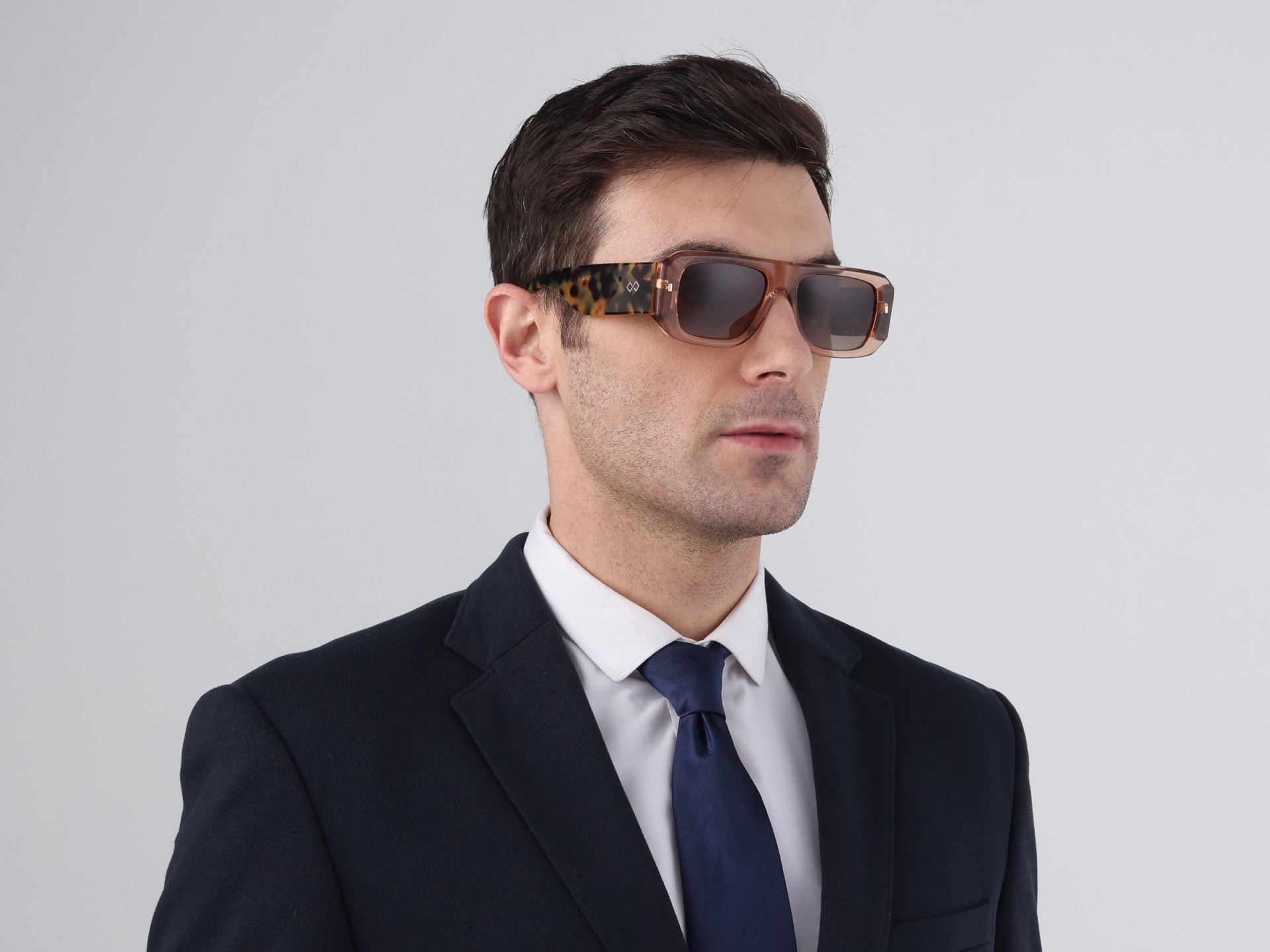 Flat Top Brown Gradient Tint Sunglasses