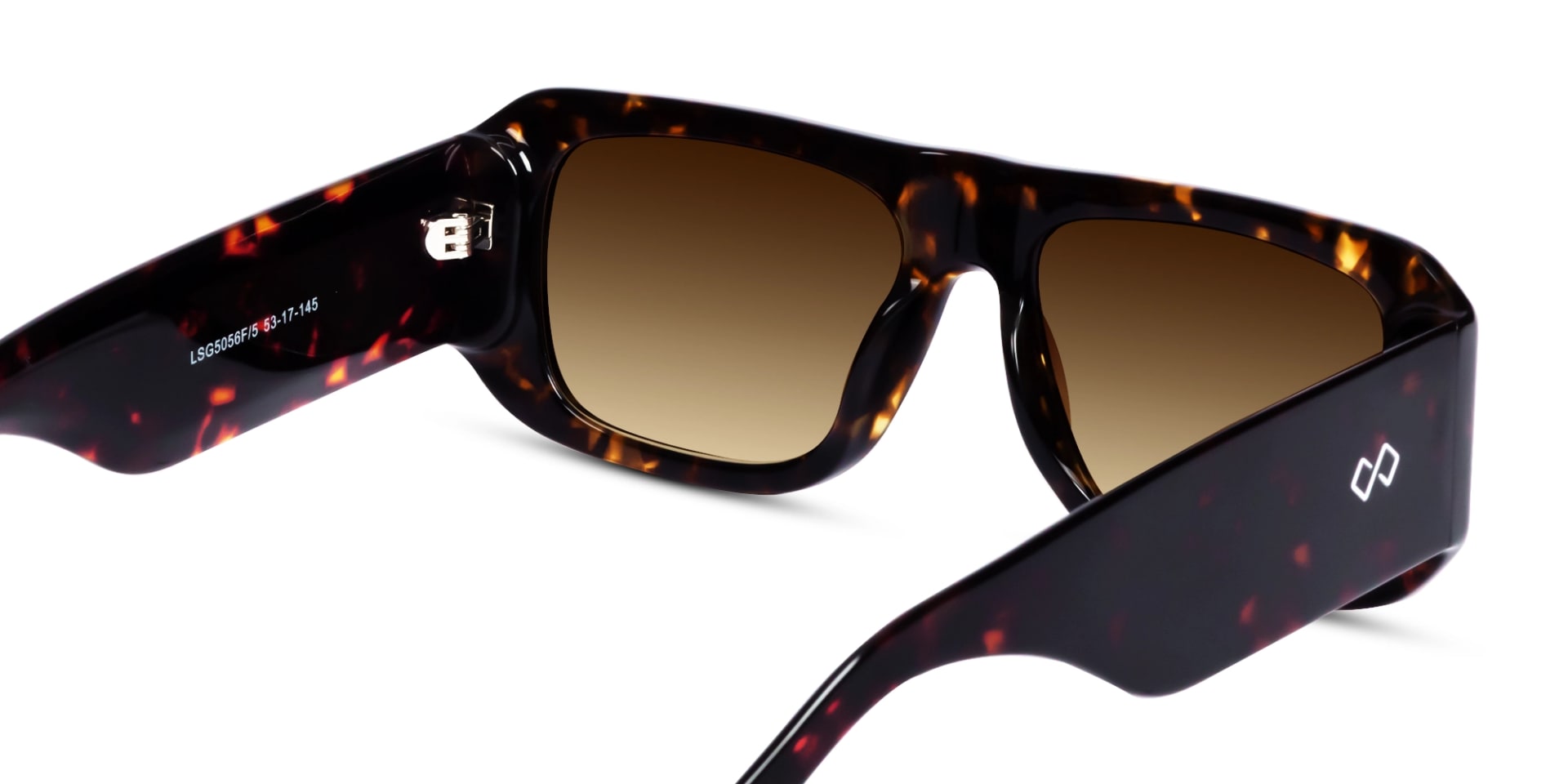 Pilot Dark Brown Gradient Tint Sunglasses