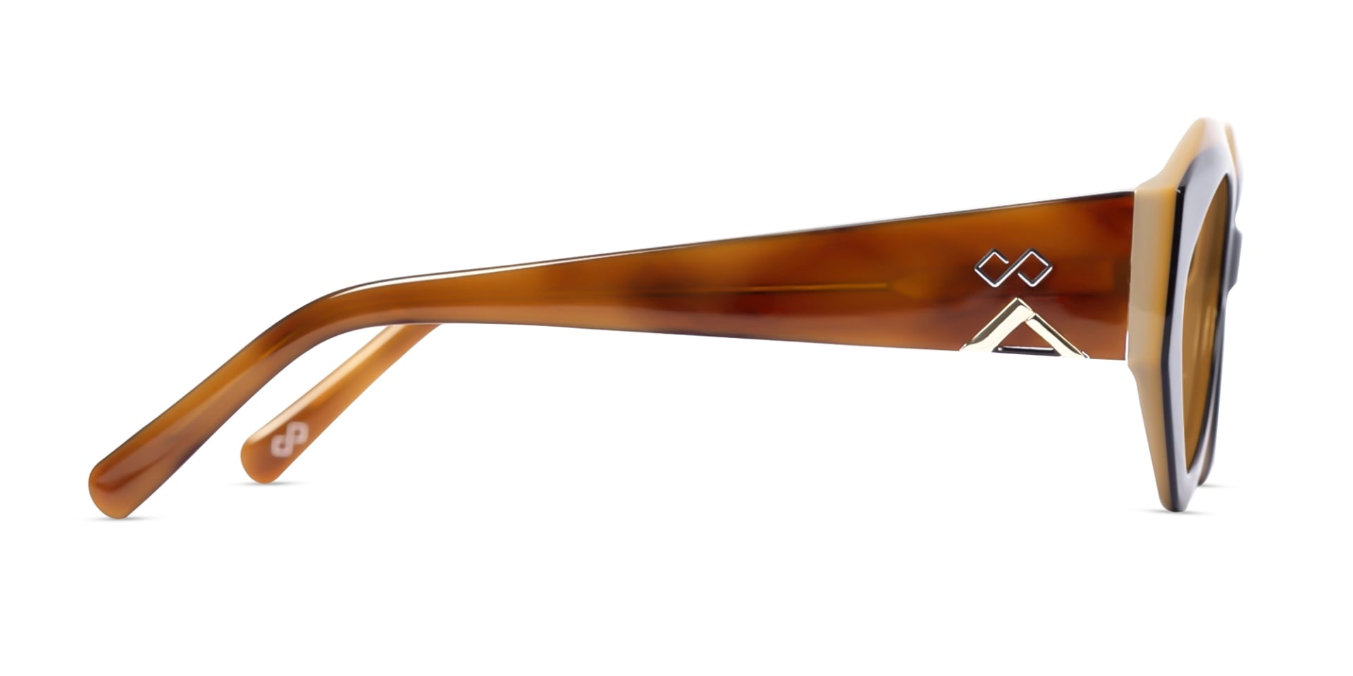 Large Cat-Eye Brown Gradient Tint Sunglasses-4