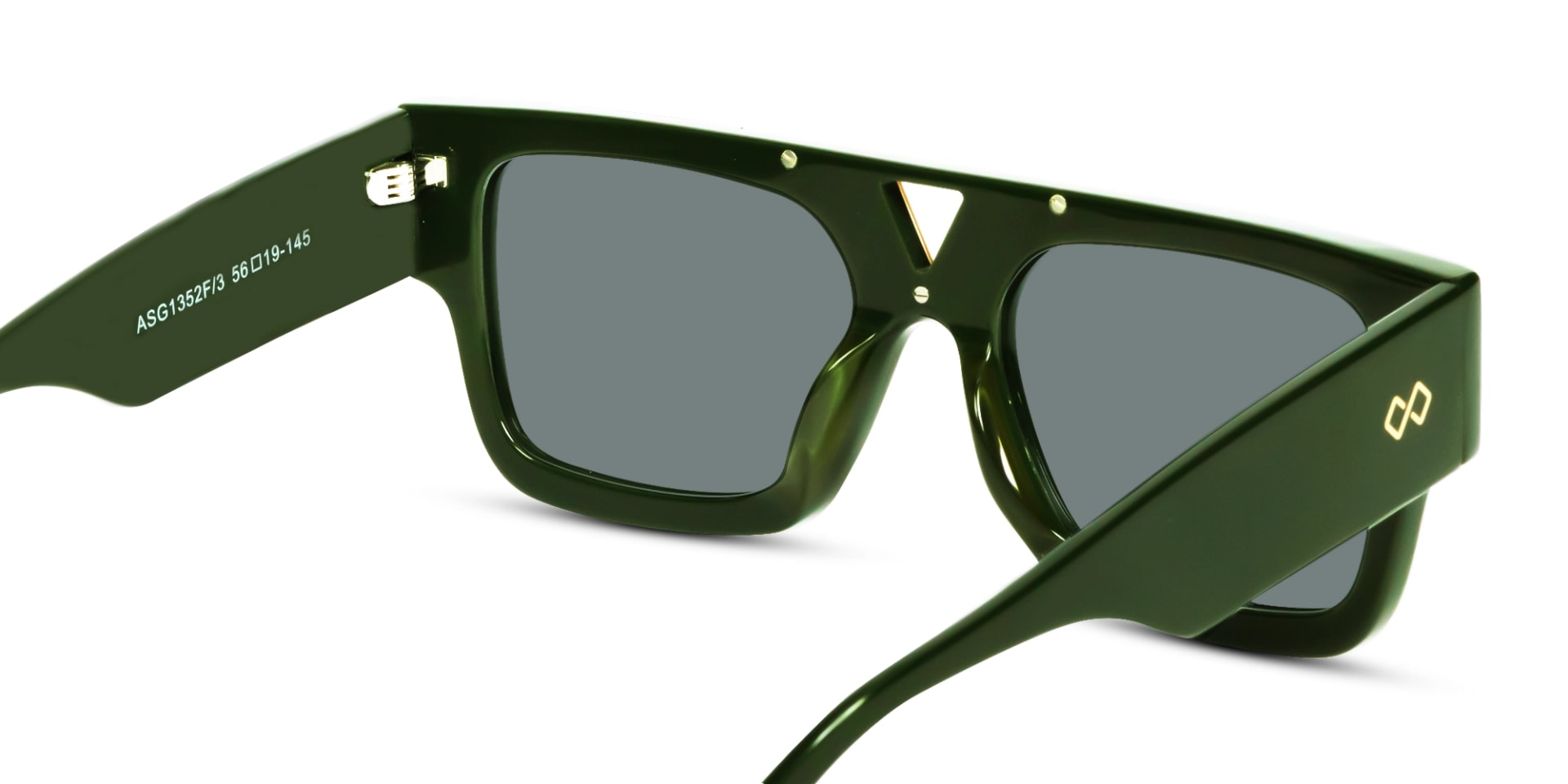 Thick Frame Dark Grey Tinted Sunglasses
