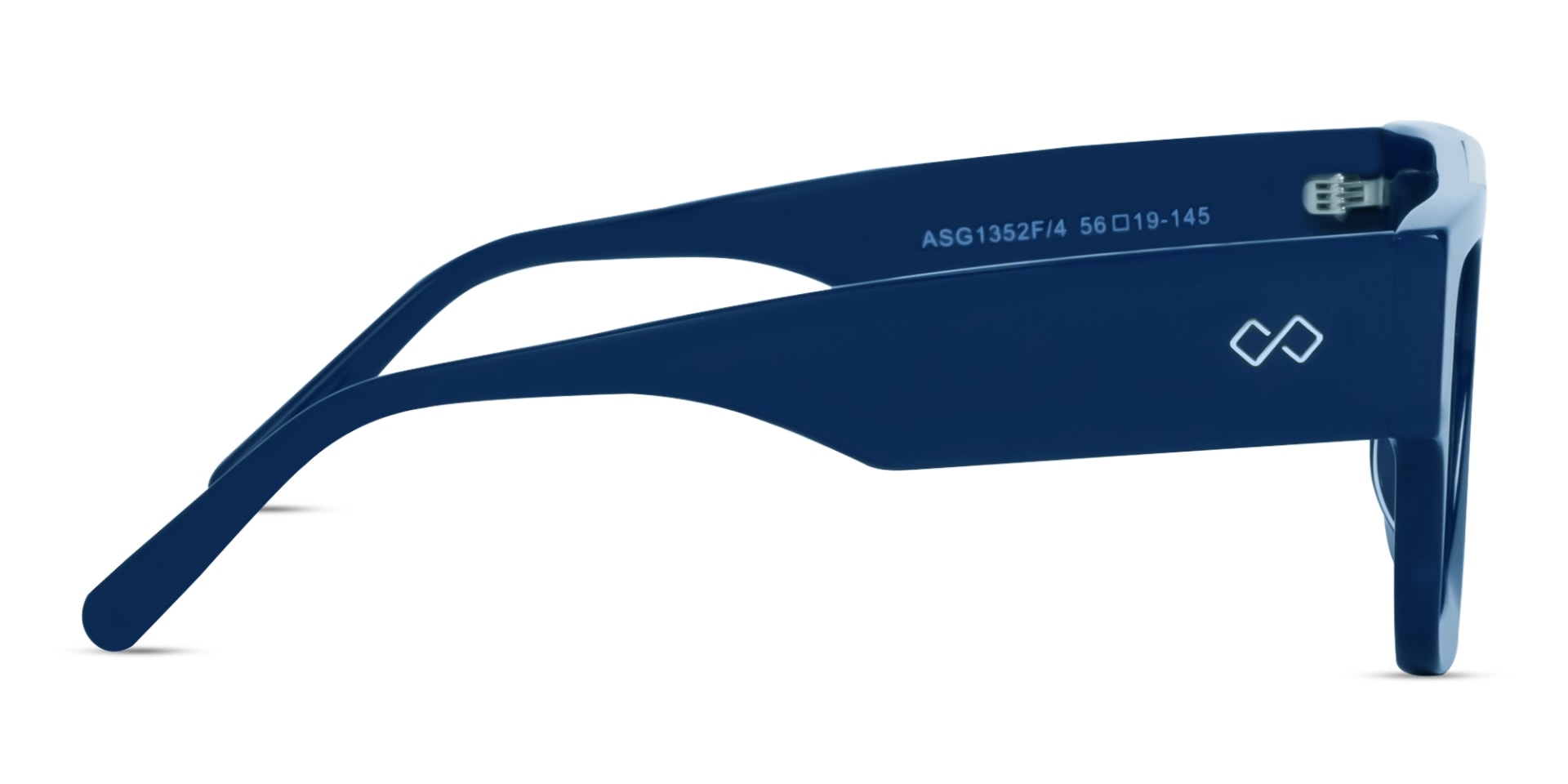 Oversized Acetate Frame With Dark Grey Tint Sunglasses