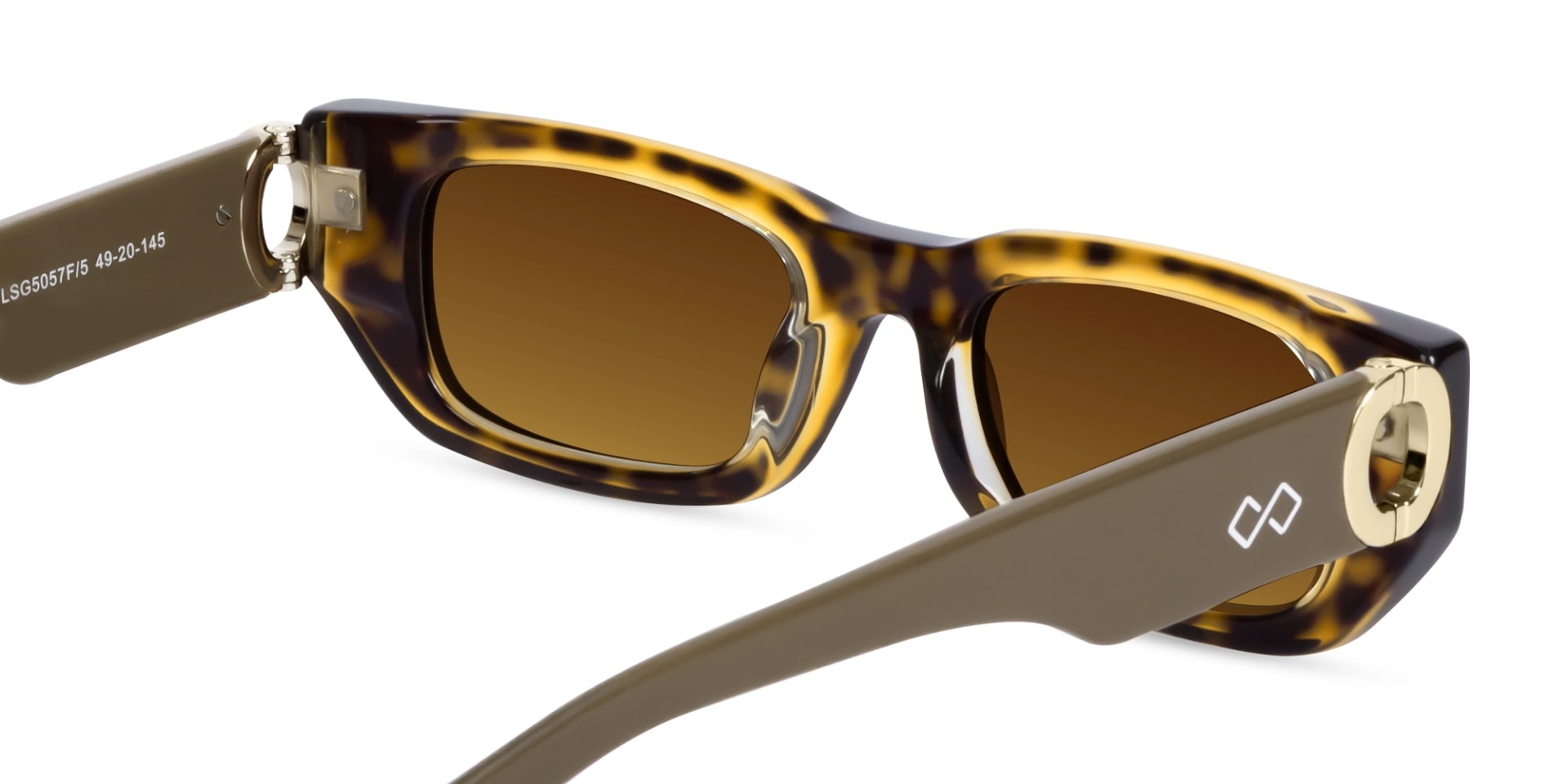 Rectangle Full-Rim Acetate Sunglasses-5