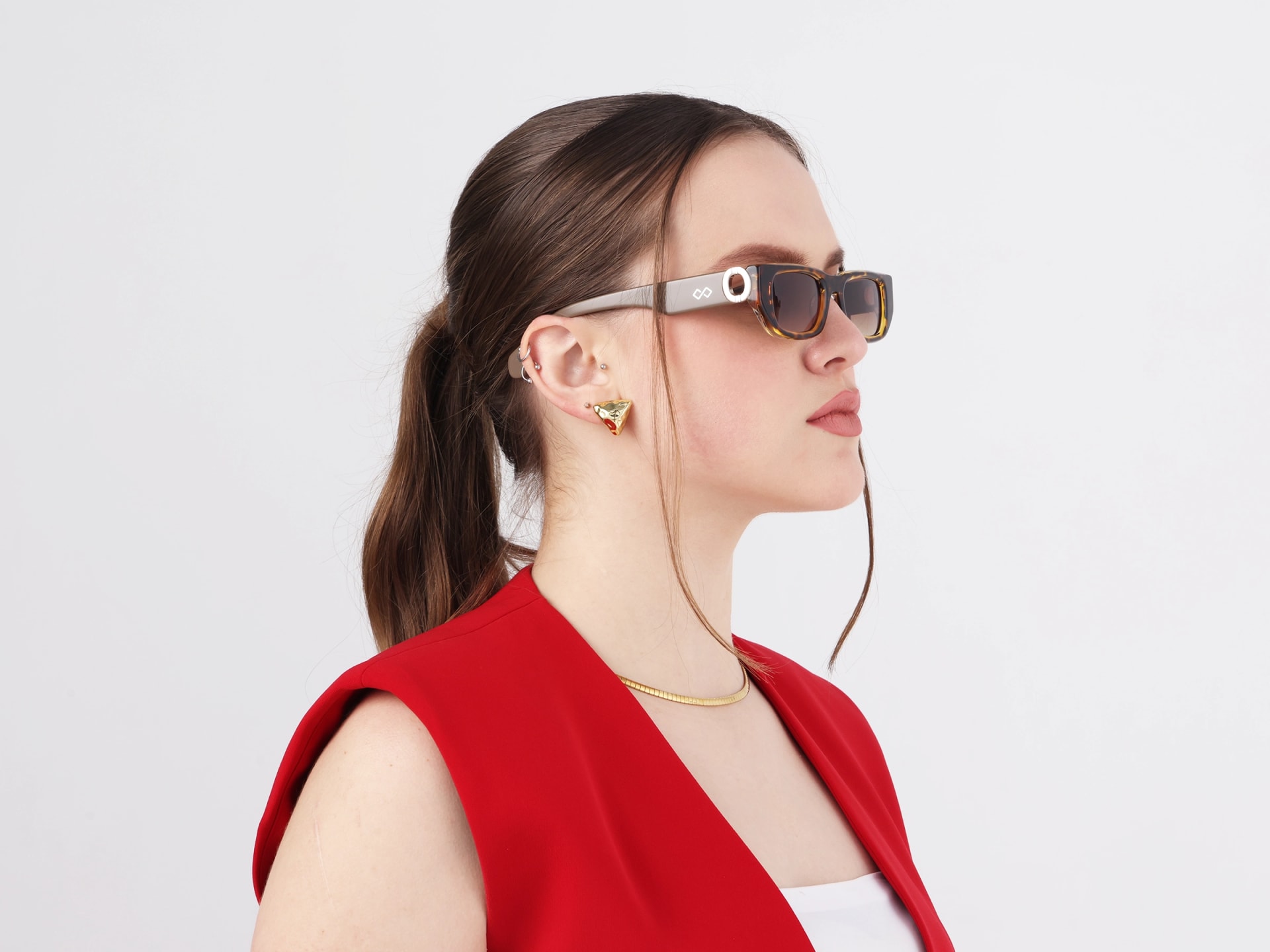 Rectangle Full-Rim Acetate Sunglasses-51