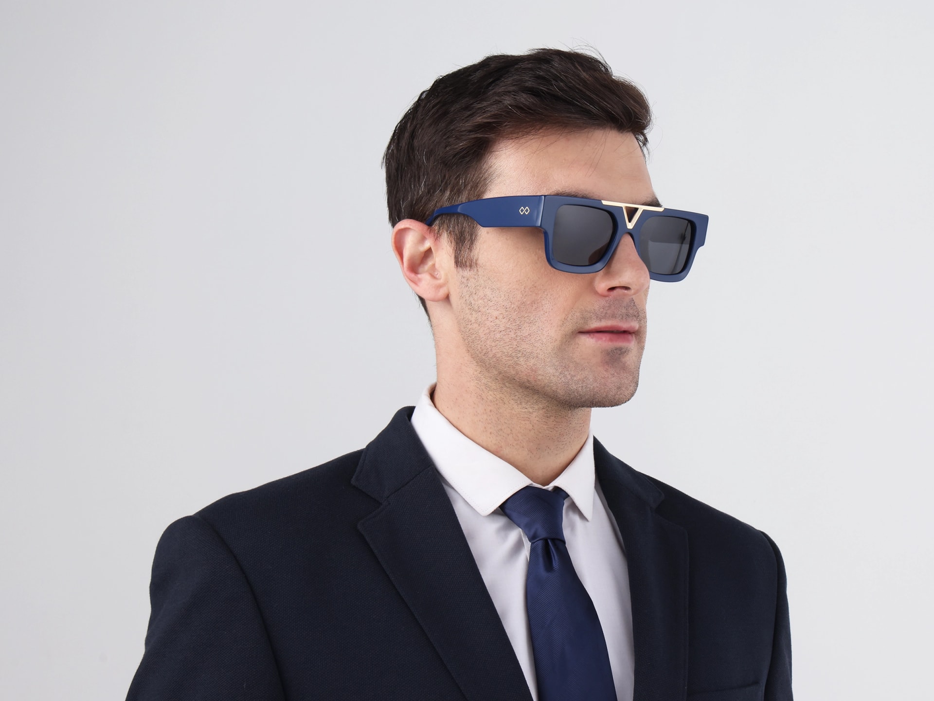 Oversized Acetate Frame With Dark Grey Tint Sunglasses