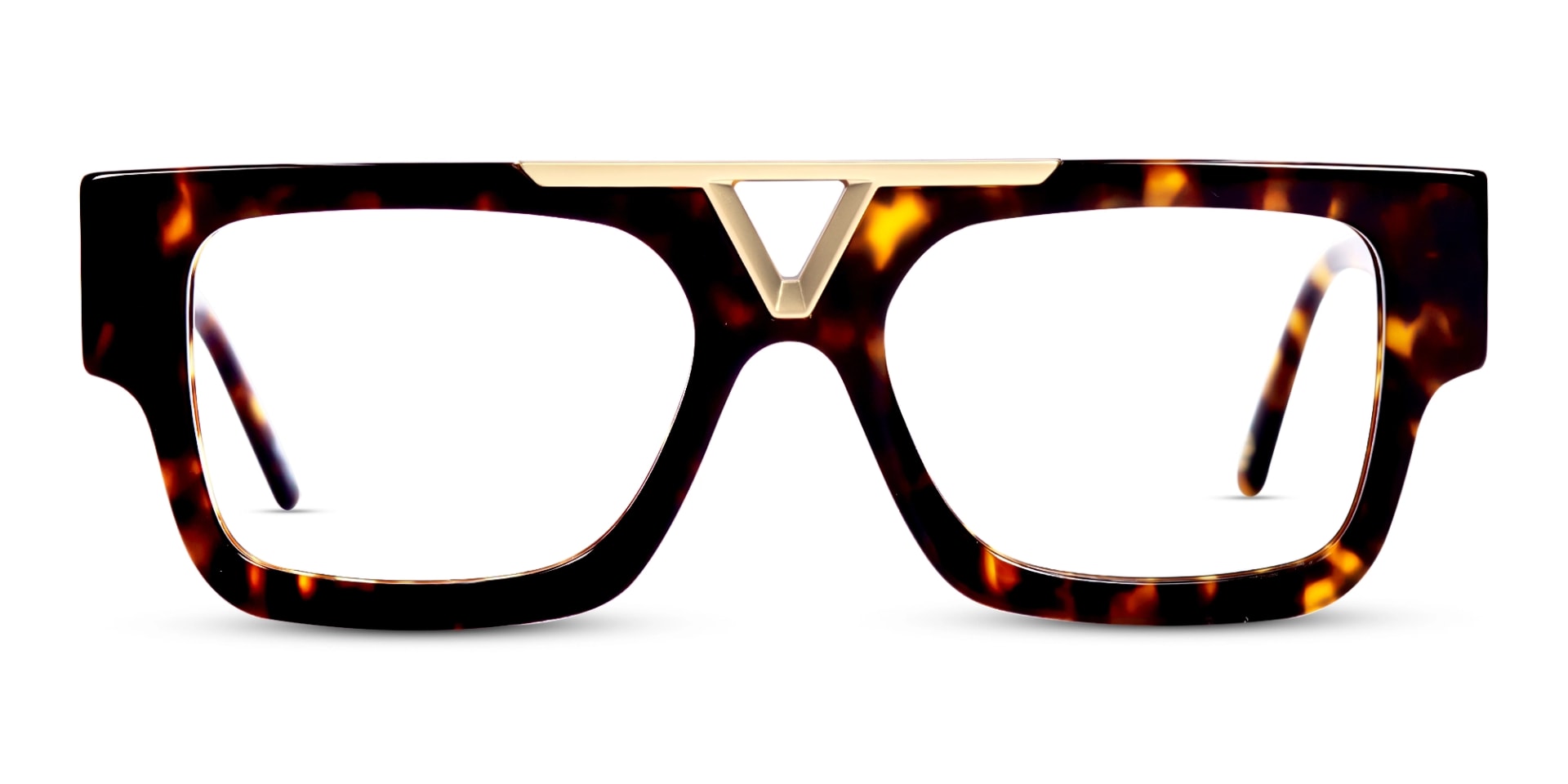 Large Browline Square Glasses