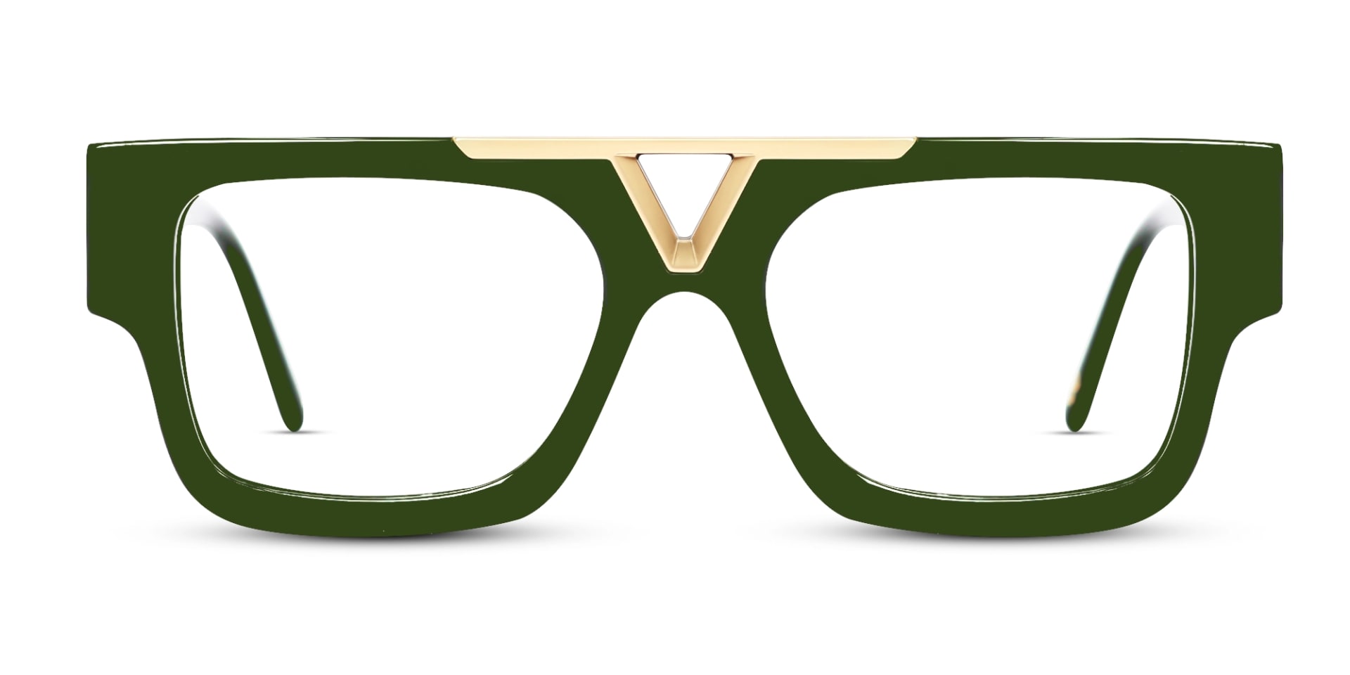 Thick Frame Browline Square Glasses