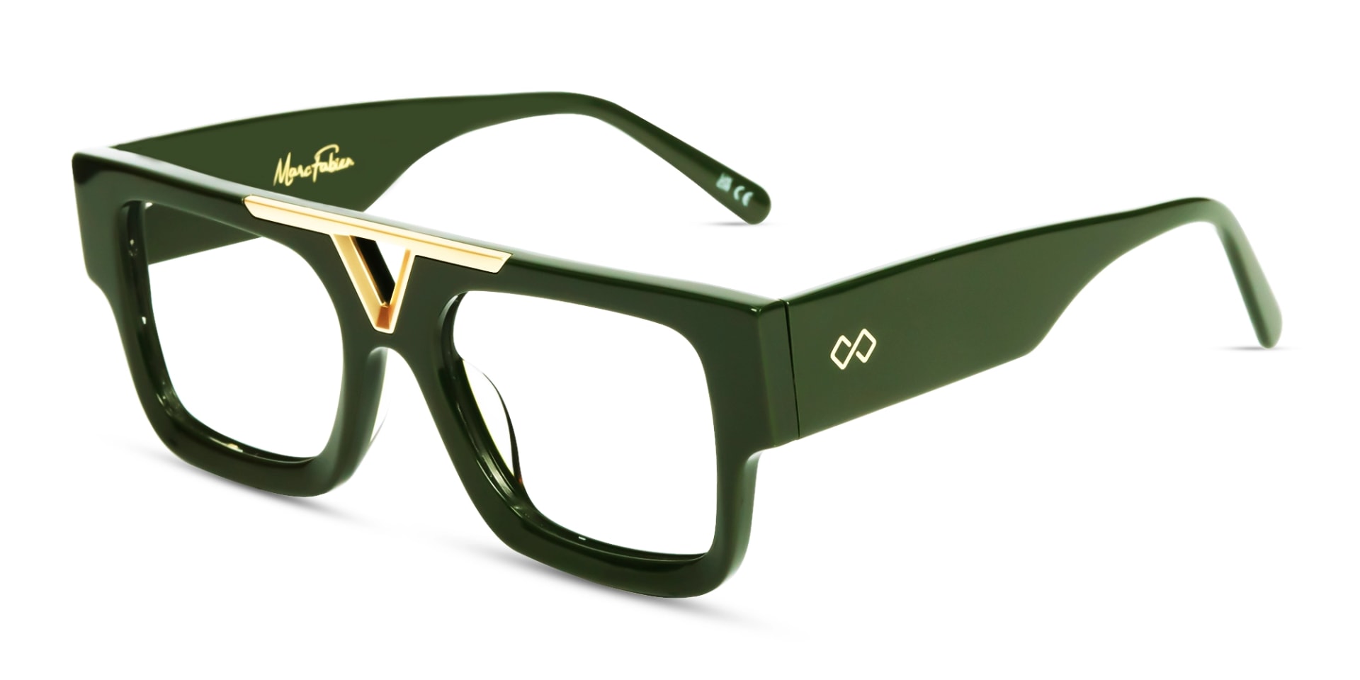 Thick Frame Browline Square Glasses