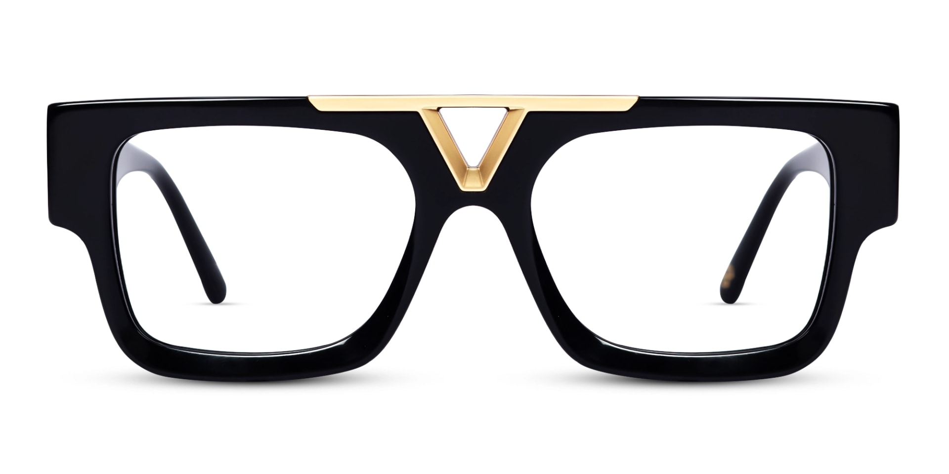 Black Square Oversized Thick Glasses