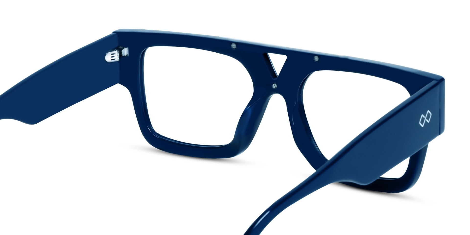 Oversized Acetate Browline Square Glasses