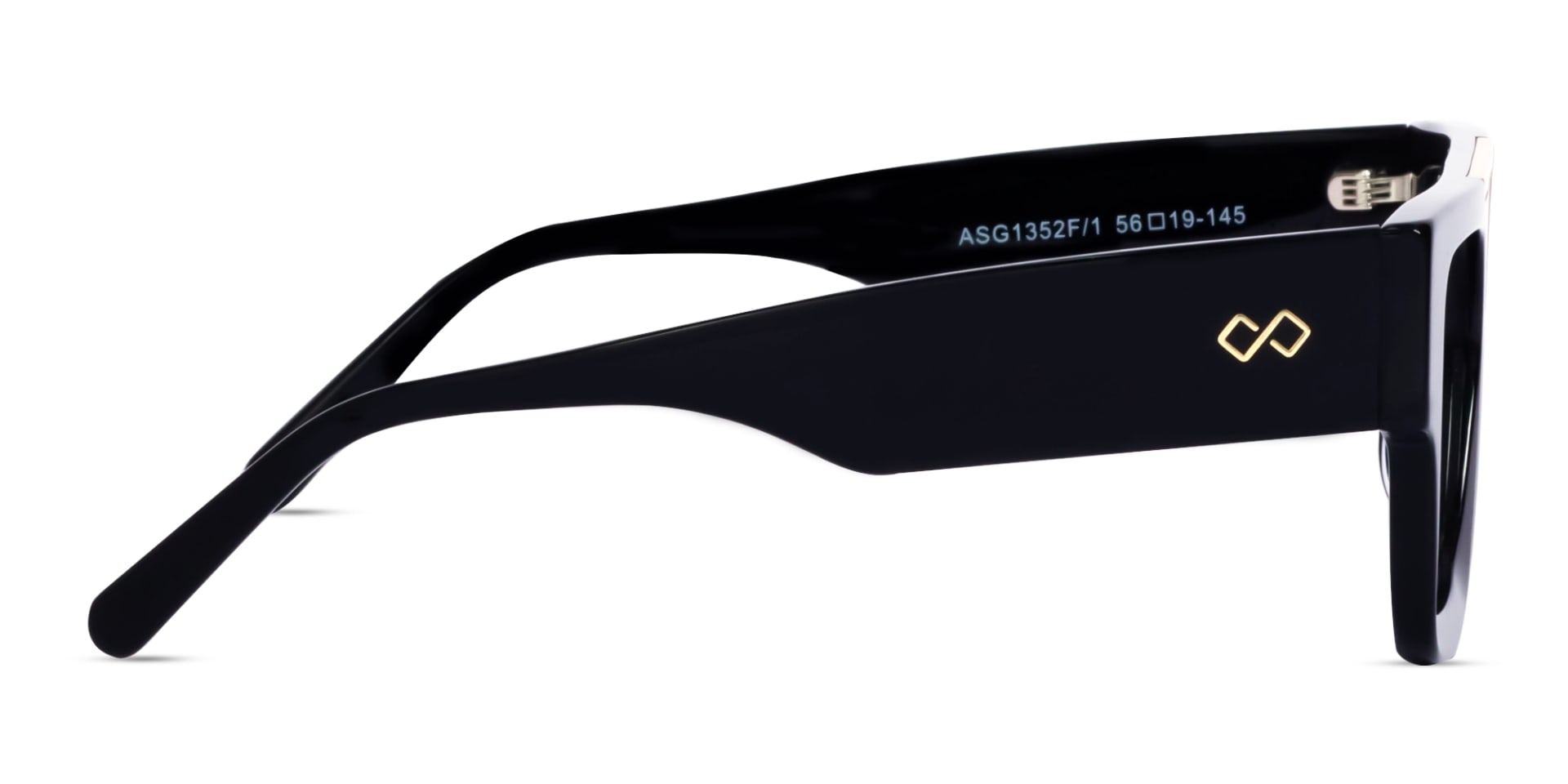 Black Square Oversized Thick Glasses