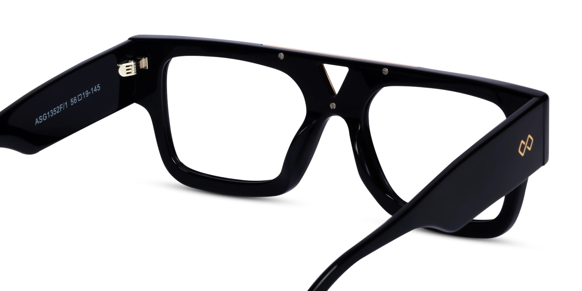 Black Square Oversized Thick Glasses