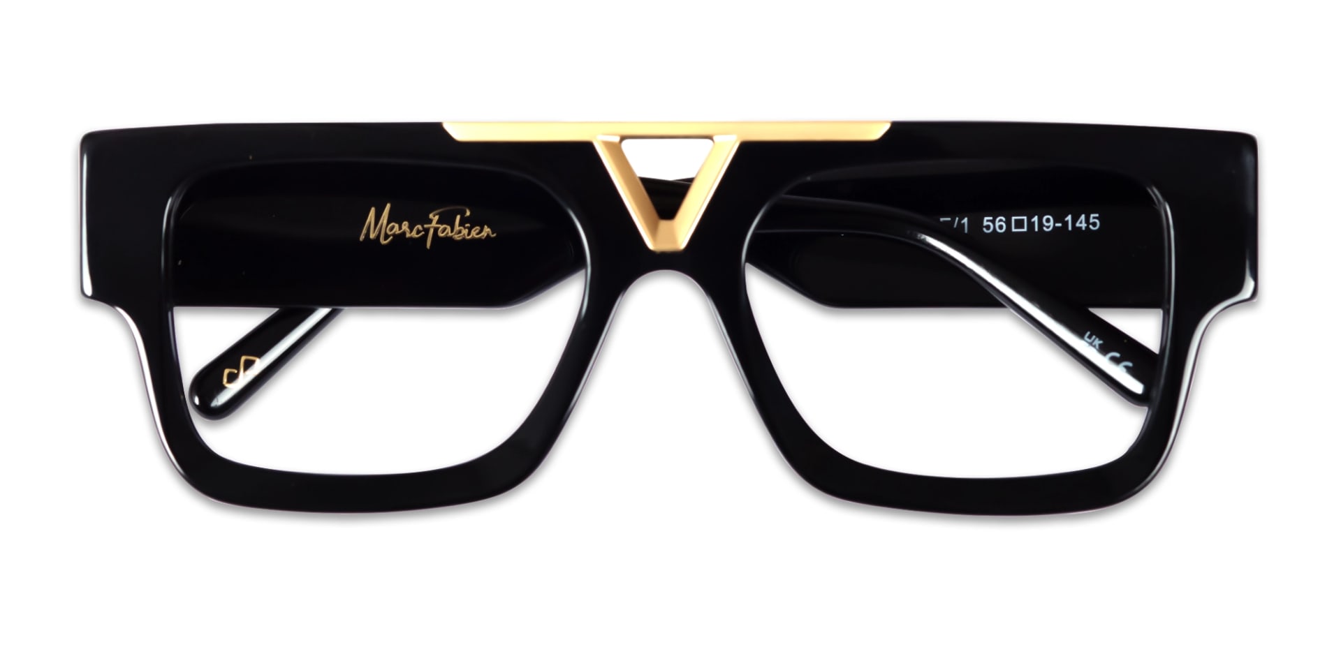 Black Square Oversized Thick Glasses