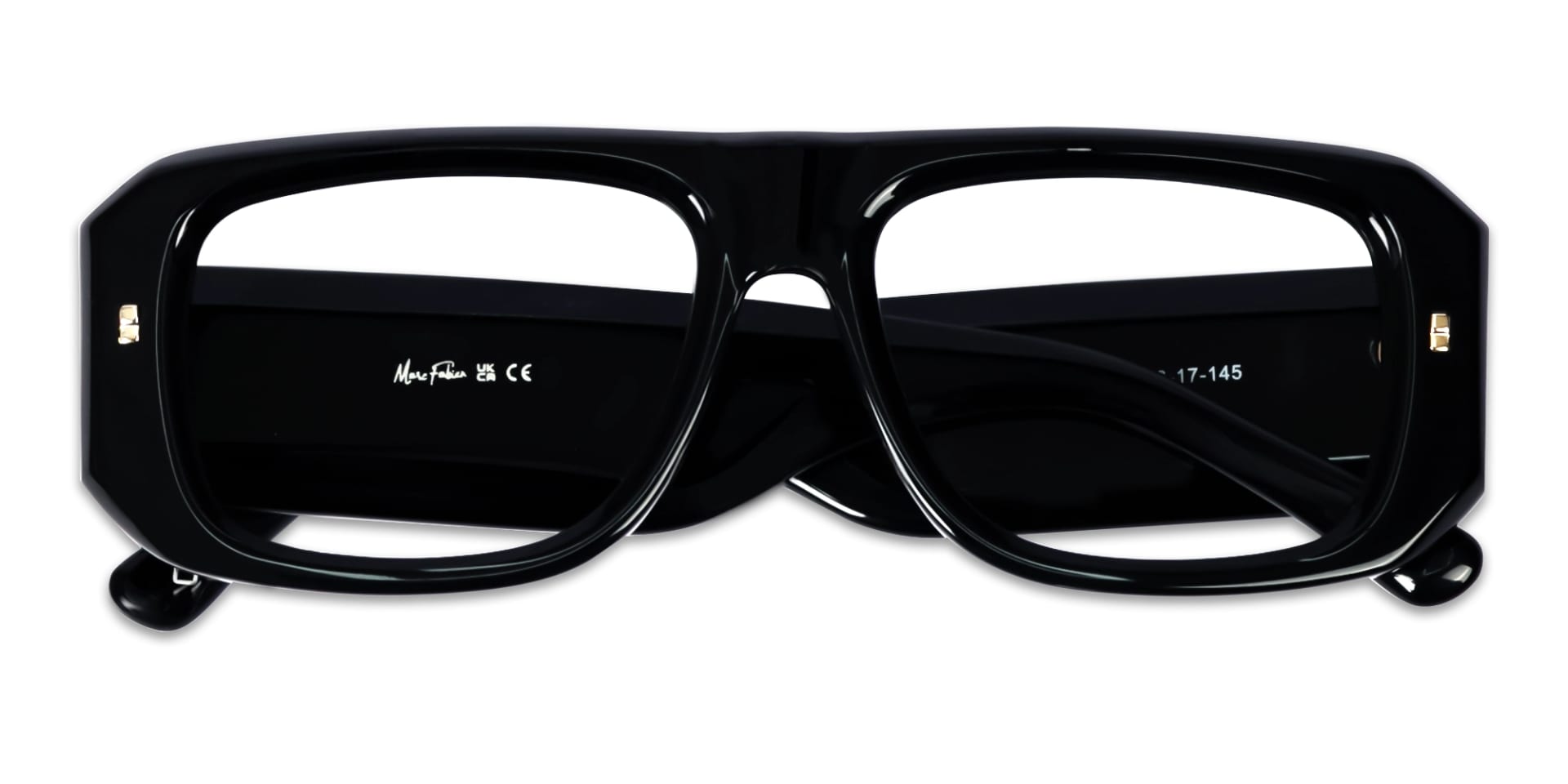 Black Frame Pilot Square Glasses