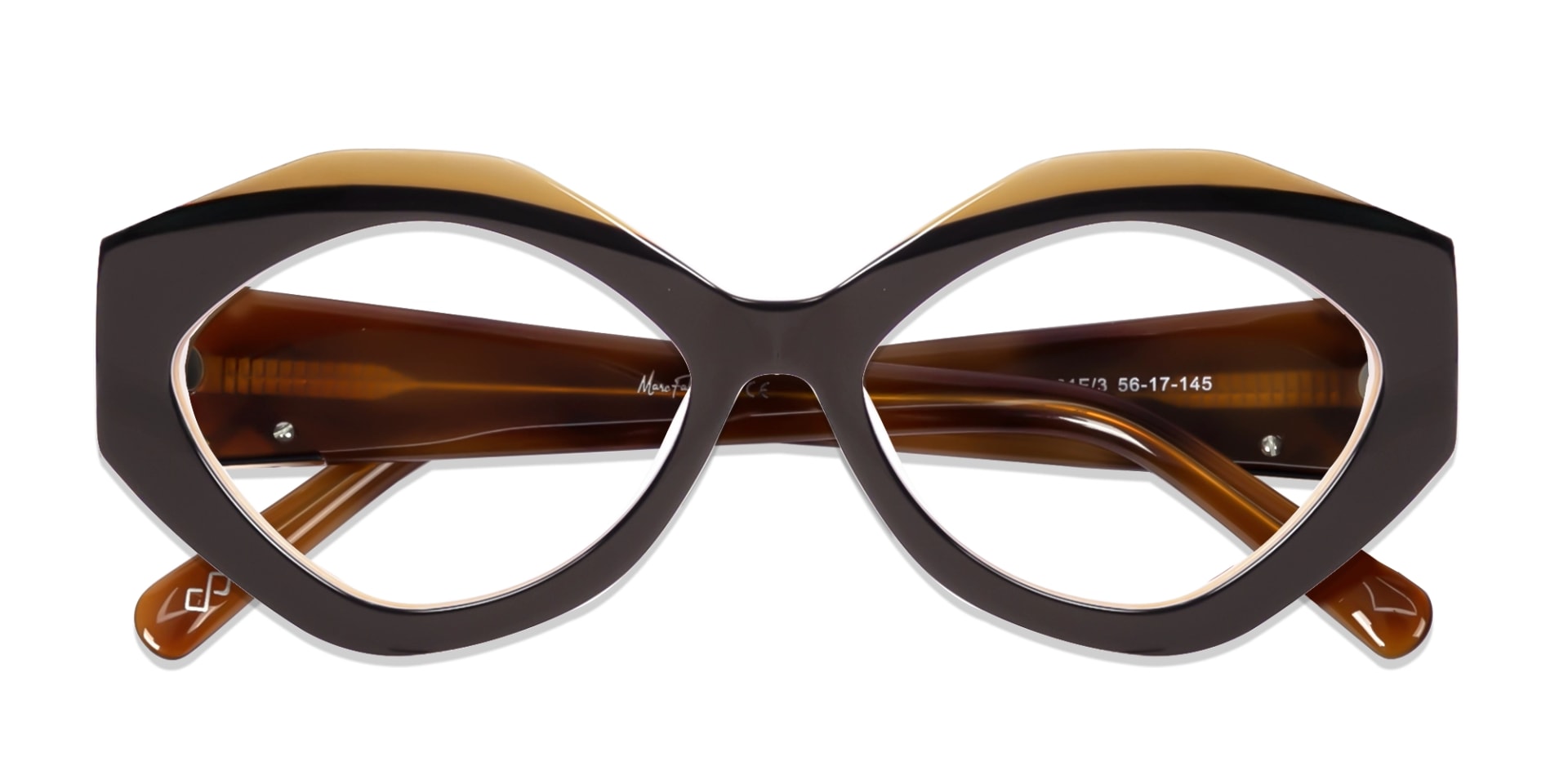 Dark Brown Large Cat-Eye Glasses