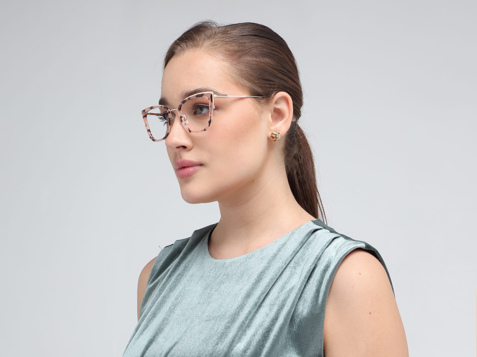 Rose Gold Tortoise Eyeglasses