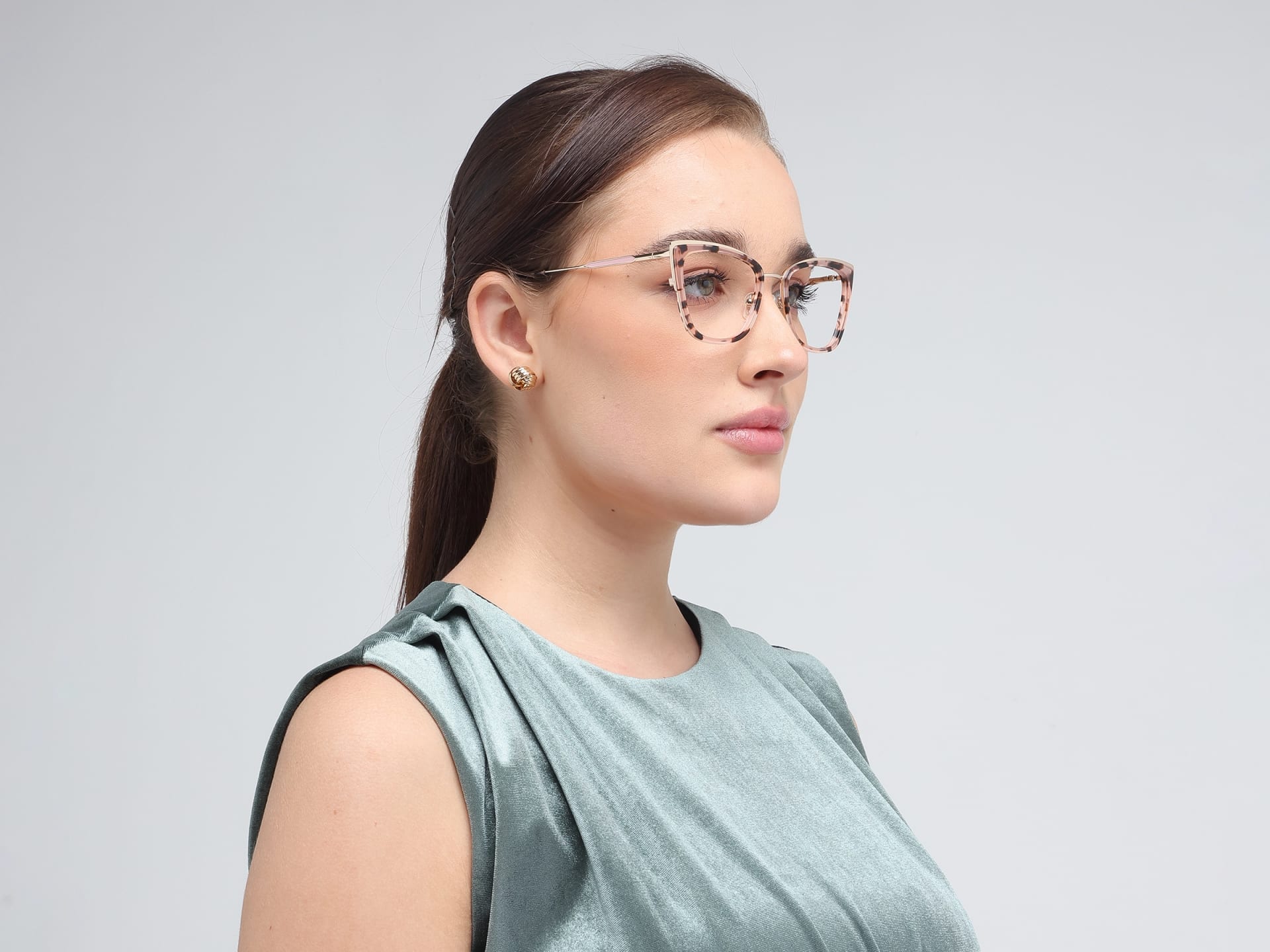 Rose Gold Tortoise Eyeglasses