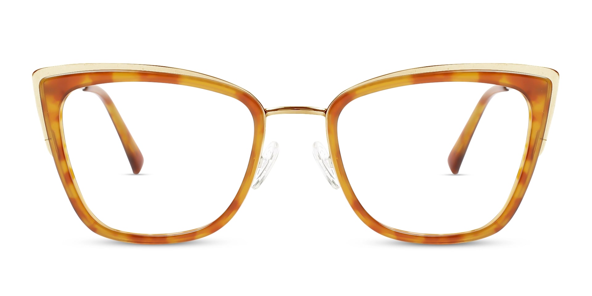 Honey Tortoise & Gold Cat Eye Glasses