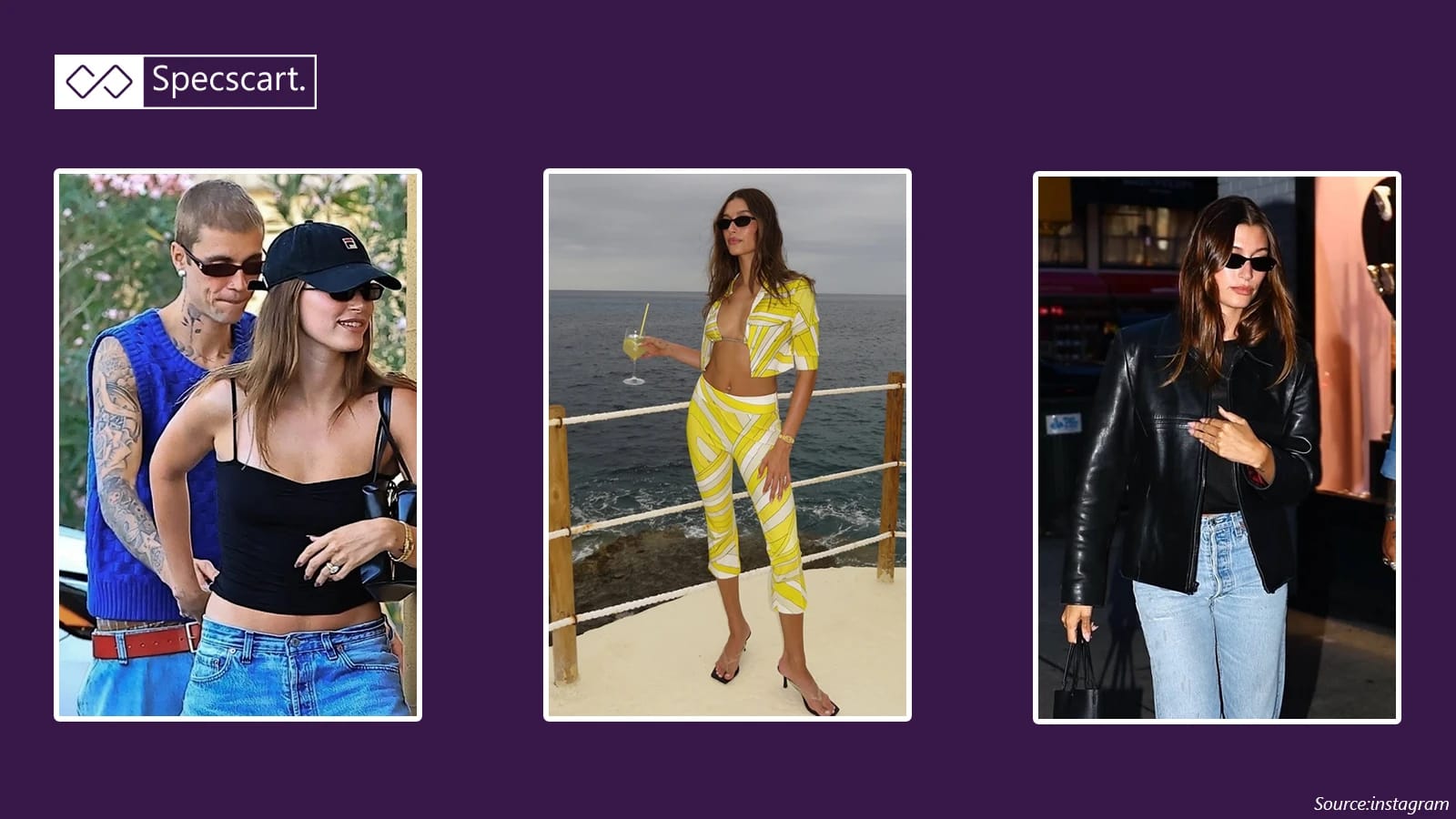 5 Aesthetic Eyewear Lessons from Hailey Bieber