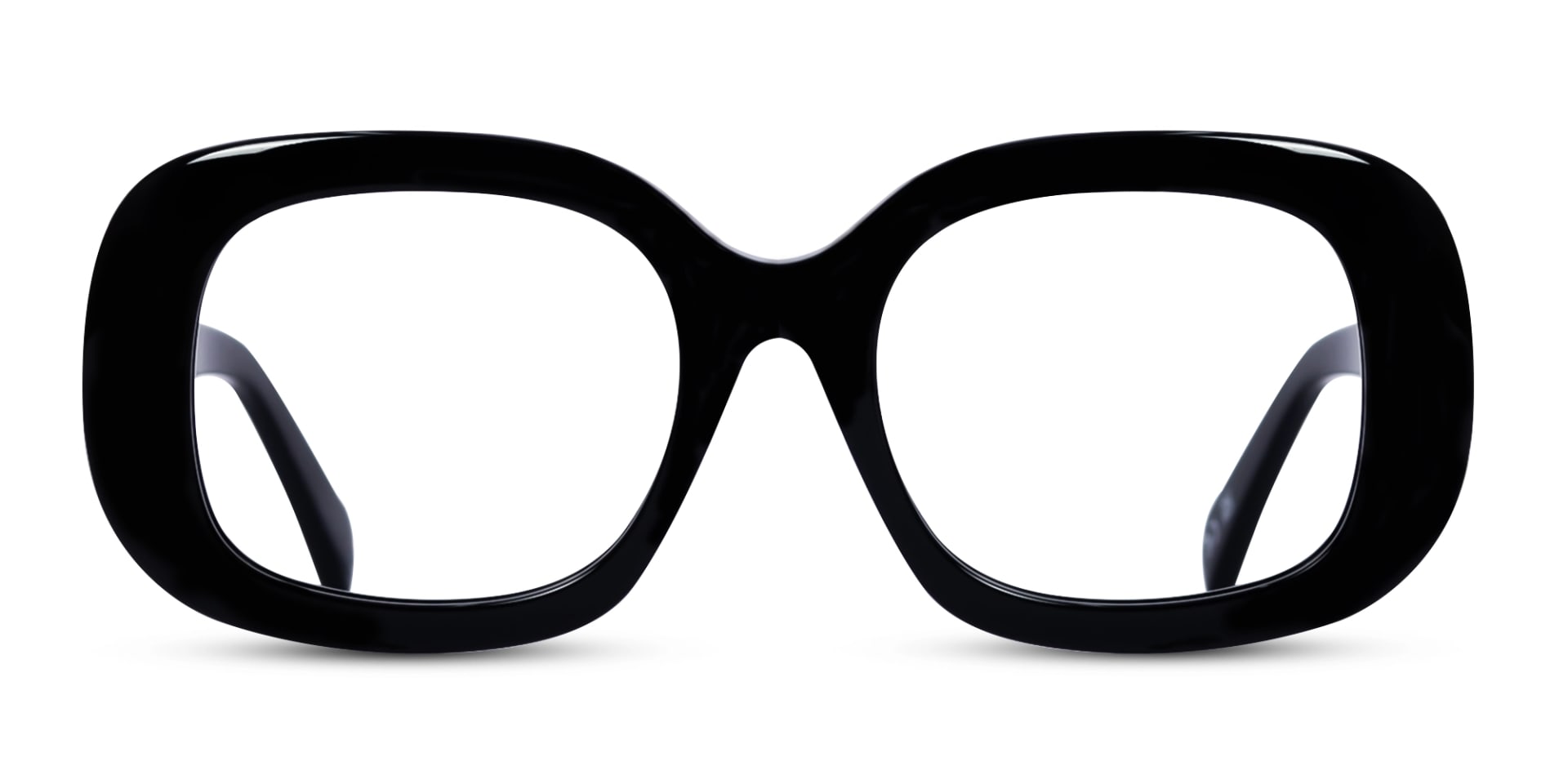 Black Oversized Square Glasses