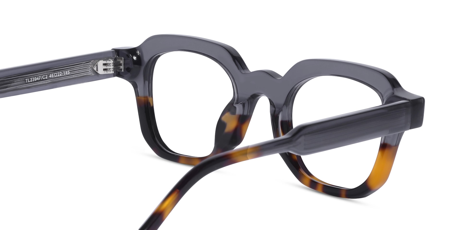 Grey Tortoise Shell Glasses-5