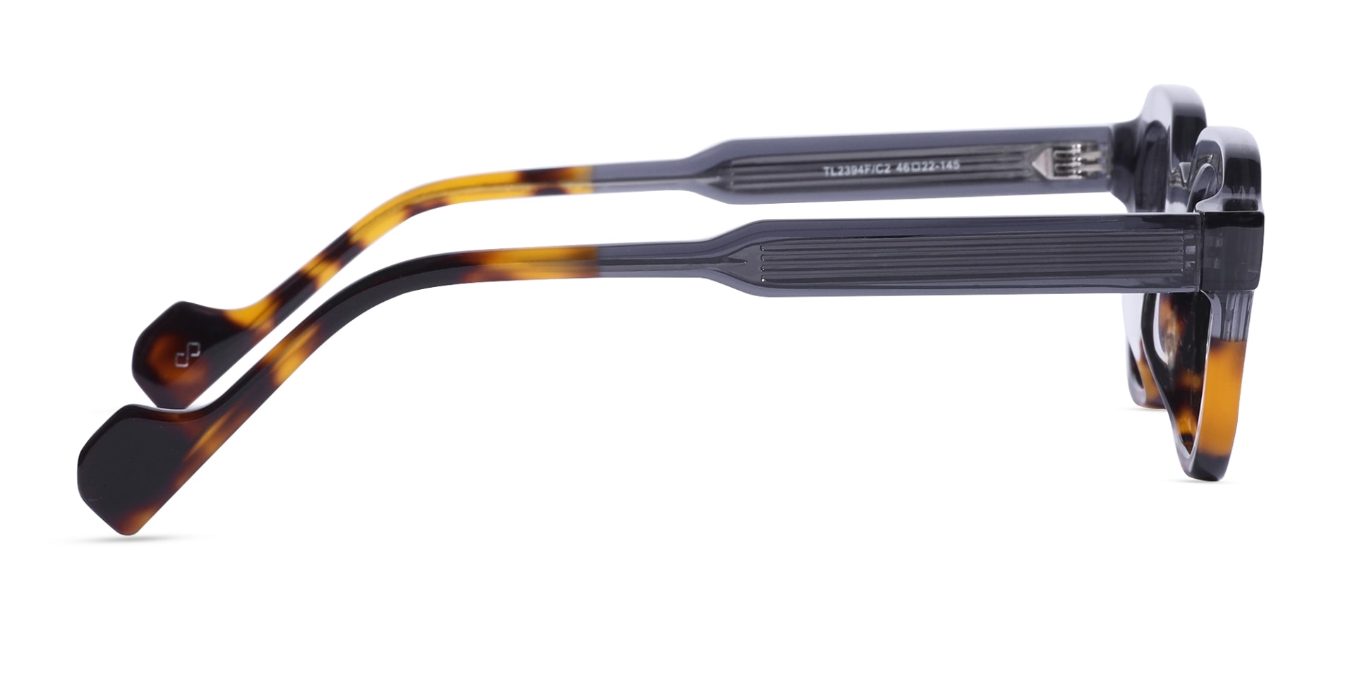Grey Tortoise Shell Glasses-4