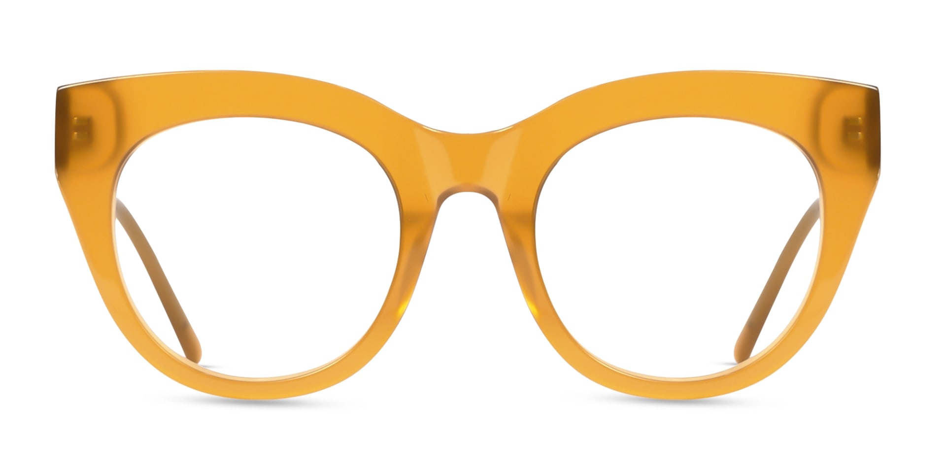 Brown Cat-Eye Full-Rim Glasses