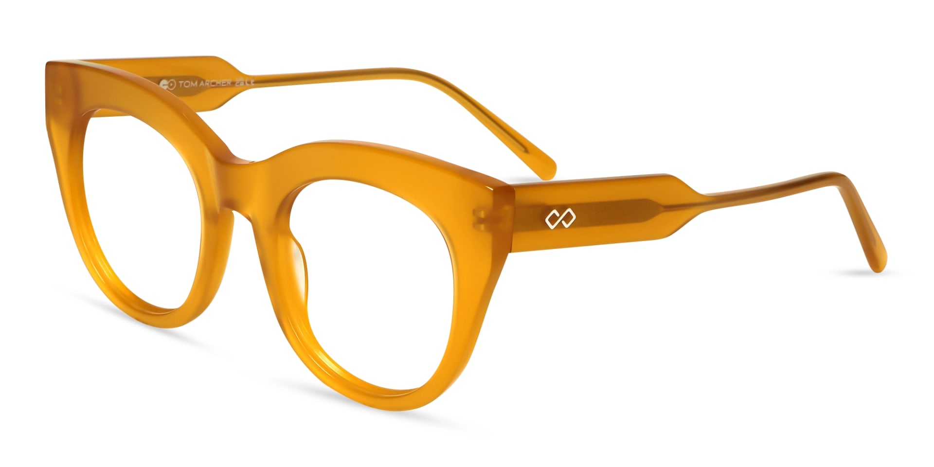 Brown Cat-Eye Full-Rim Glasses