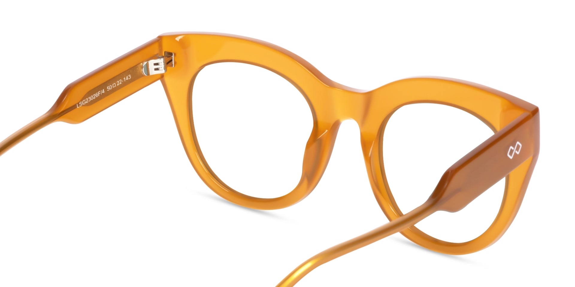 Brown Cat-Eye Full-Rim Glasses