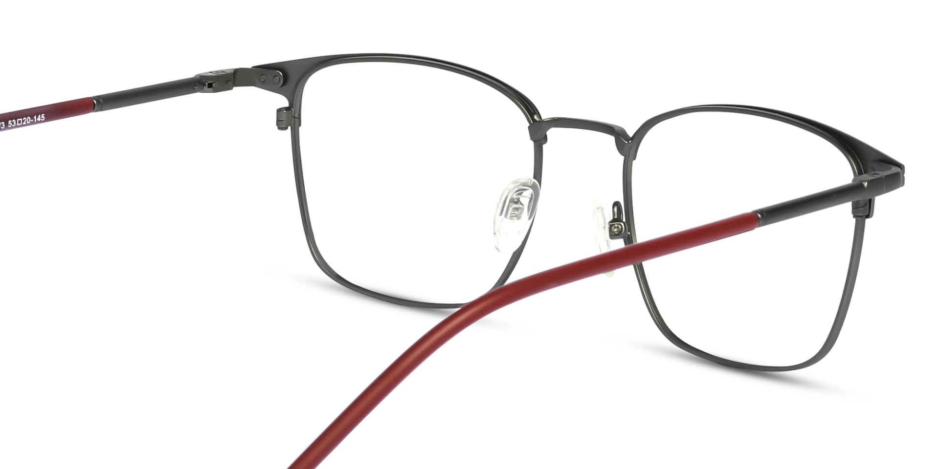 Matte Brown & Granite Silver Glasses-5