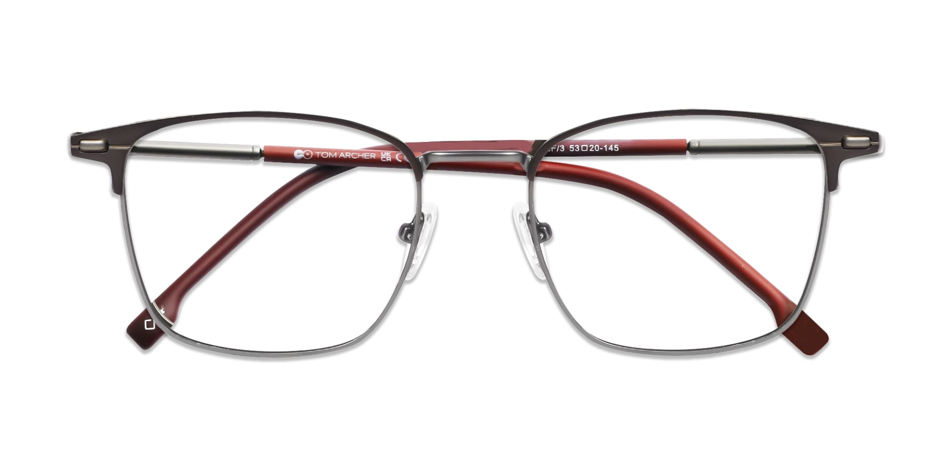 Matte Brown & Granite Silver Glasses-6