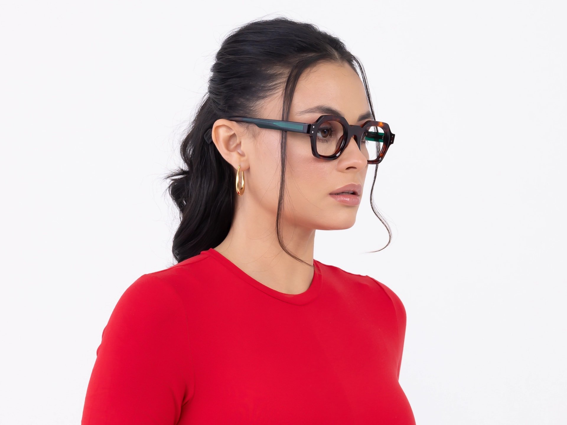 Green Tortoiseshell Glasses