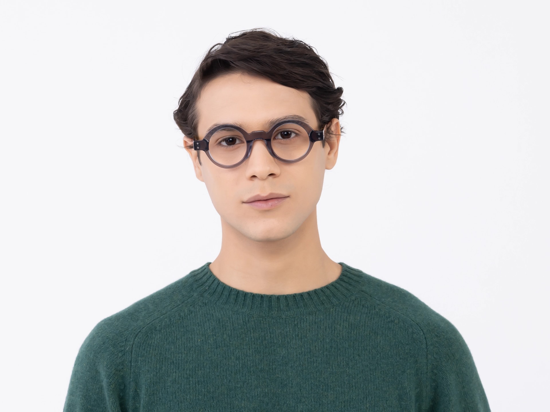 Crystal Smoke Grey Glasses
