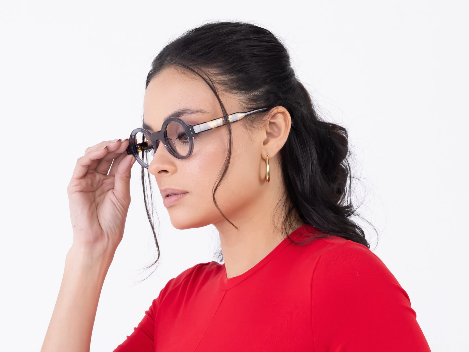 Crystal Smoke Grey Glasses