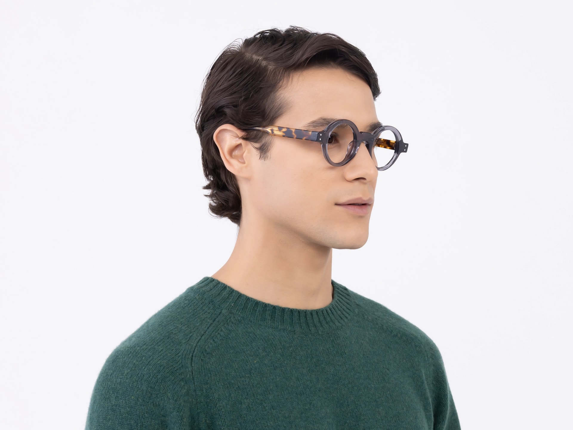 Crystal Smoke Grey Glasses