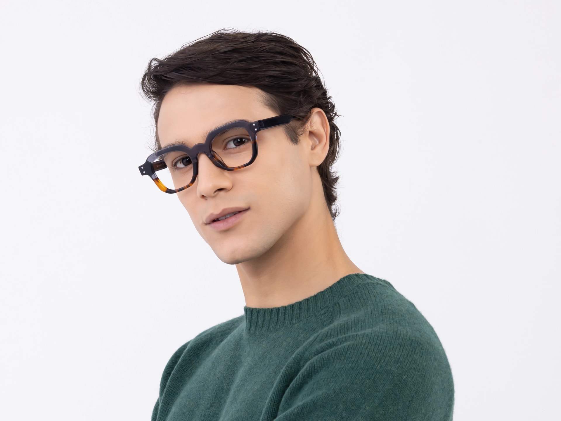 Grey Tortoise Shell Glasses