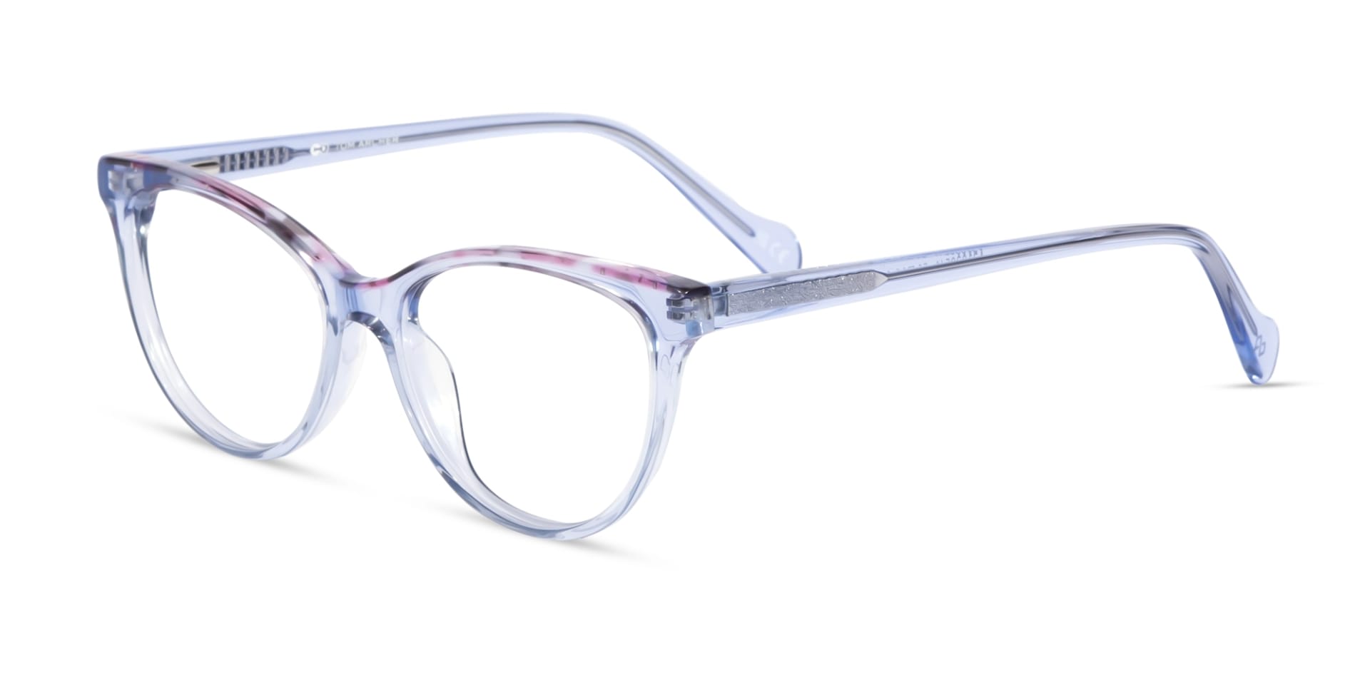 Crystal Blue Cat Eye Eyeglasses For Women-3