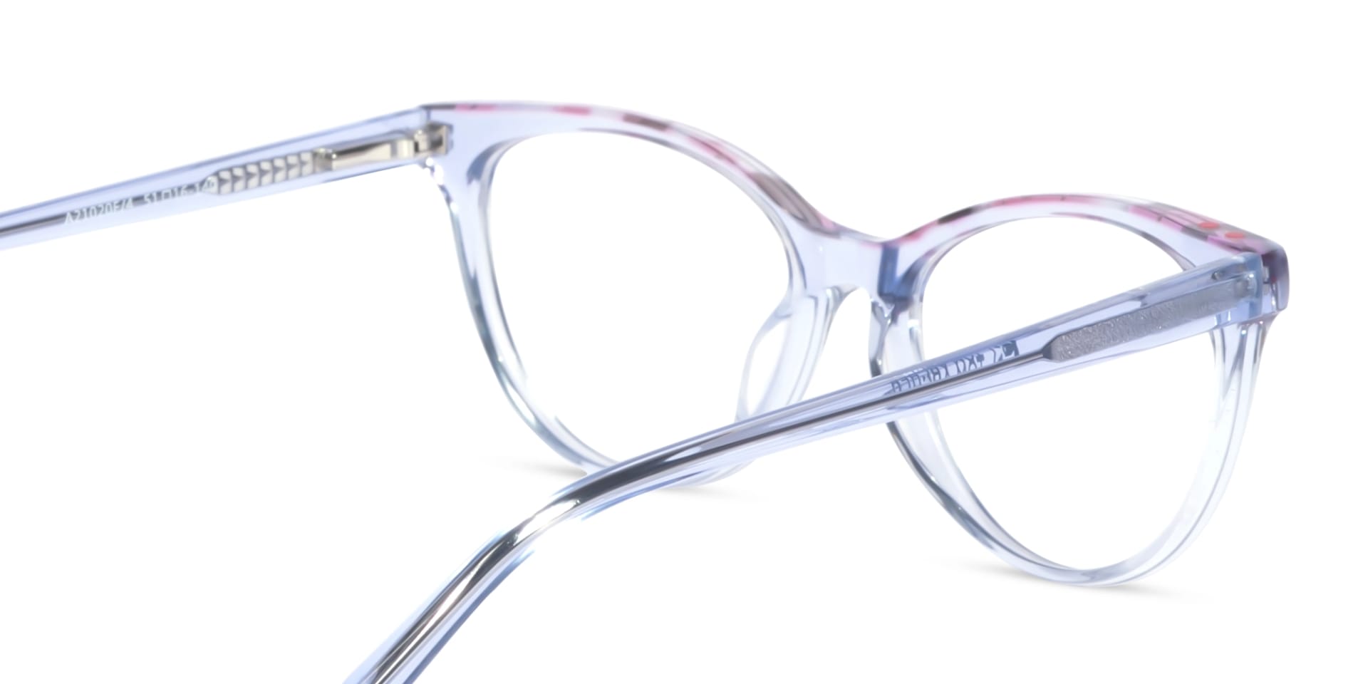 Crystal Blue Cat Eye Eyeglasses For Women-5