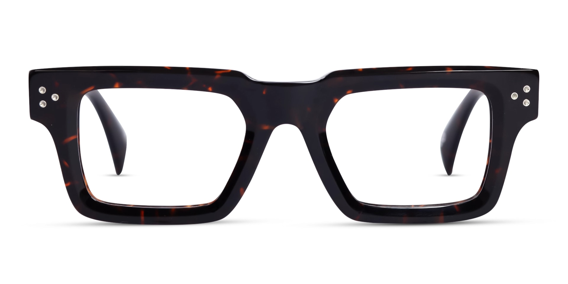 Dark Tortoise Thick Square Glasses