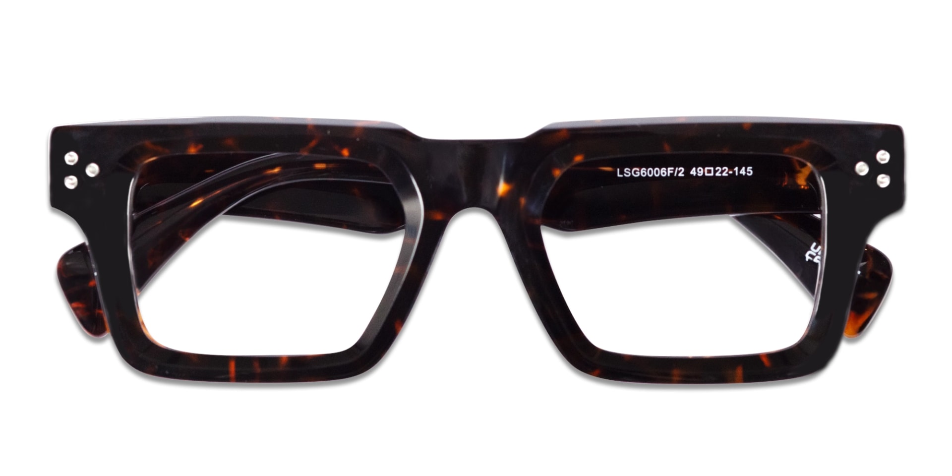 Dark Tortoise Thick Square Glasses