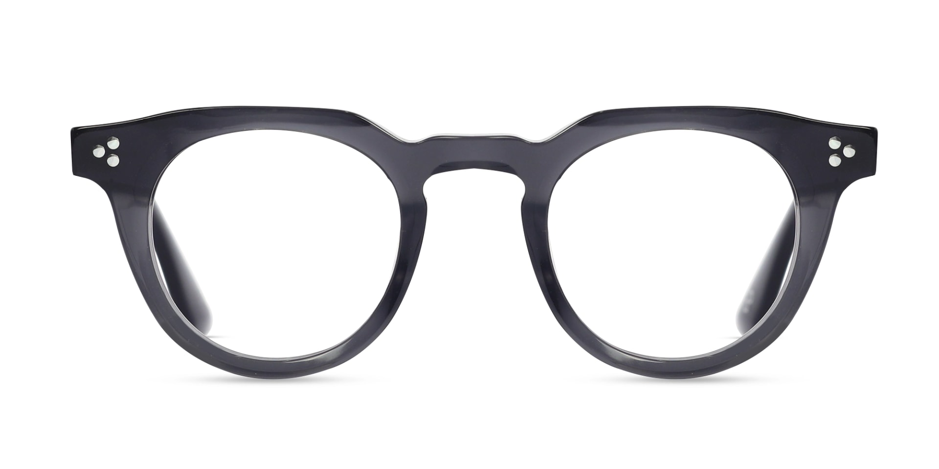 Acacia Grey Round Cat-eye Glasses-1