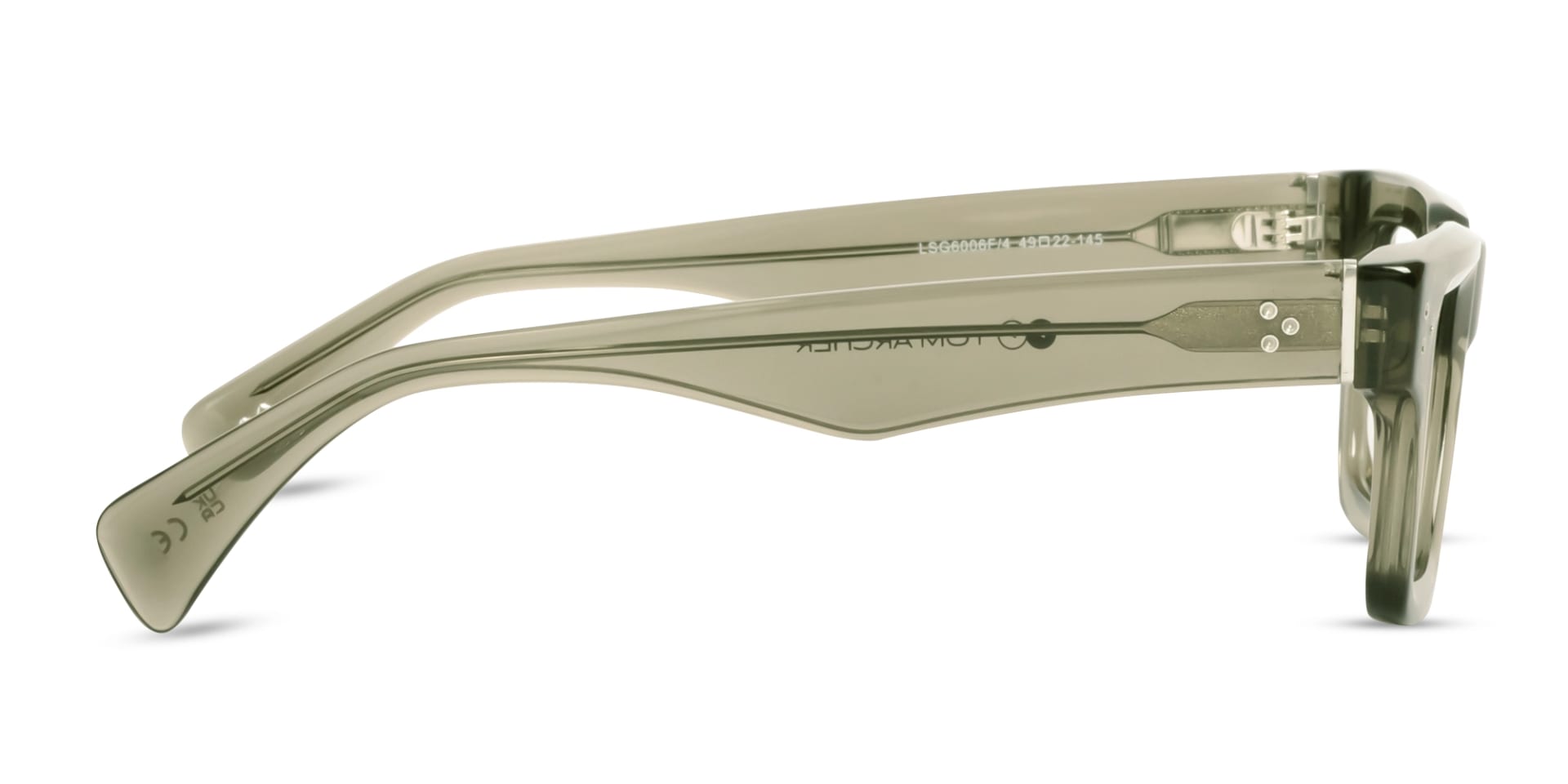 Crystal Clary Sage Thick Square Glasses