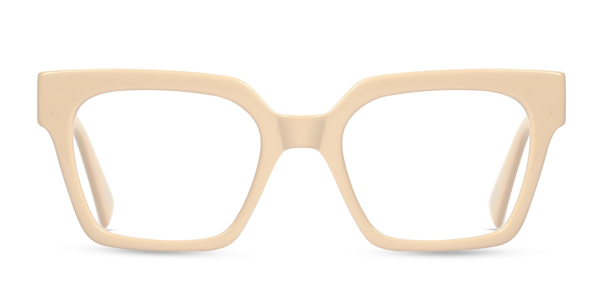 Bisque Square Full-Rim Glasses-1