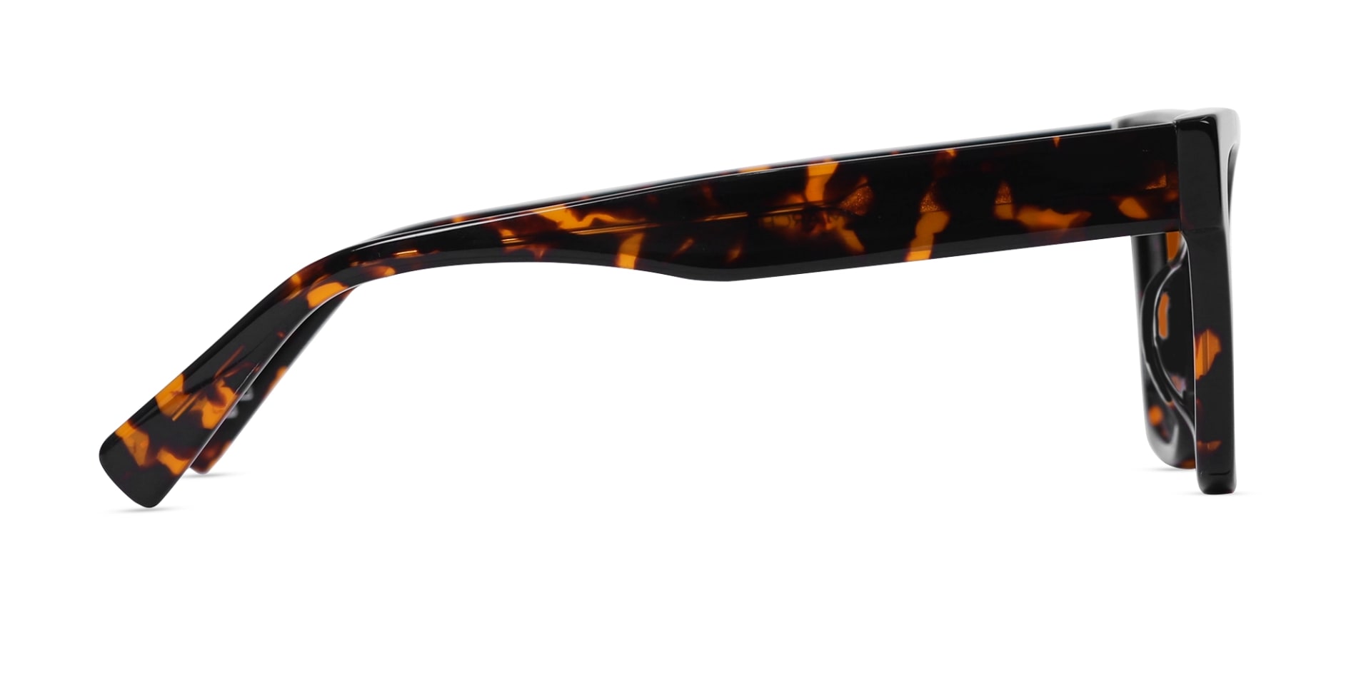 Honey Tortoise Acetate Square Glasses-4