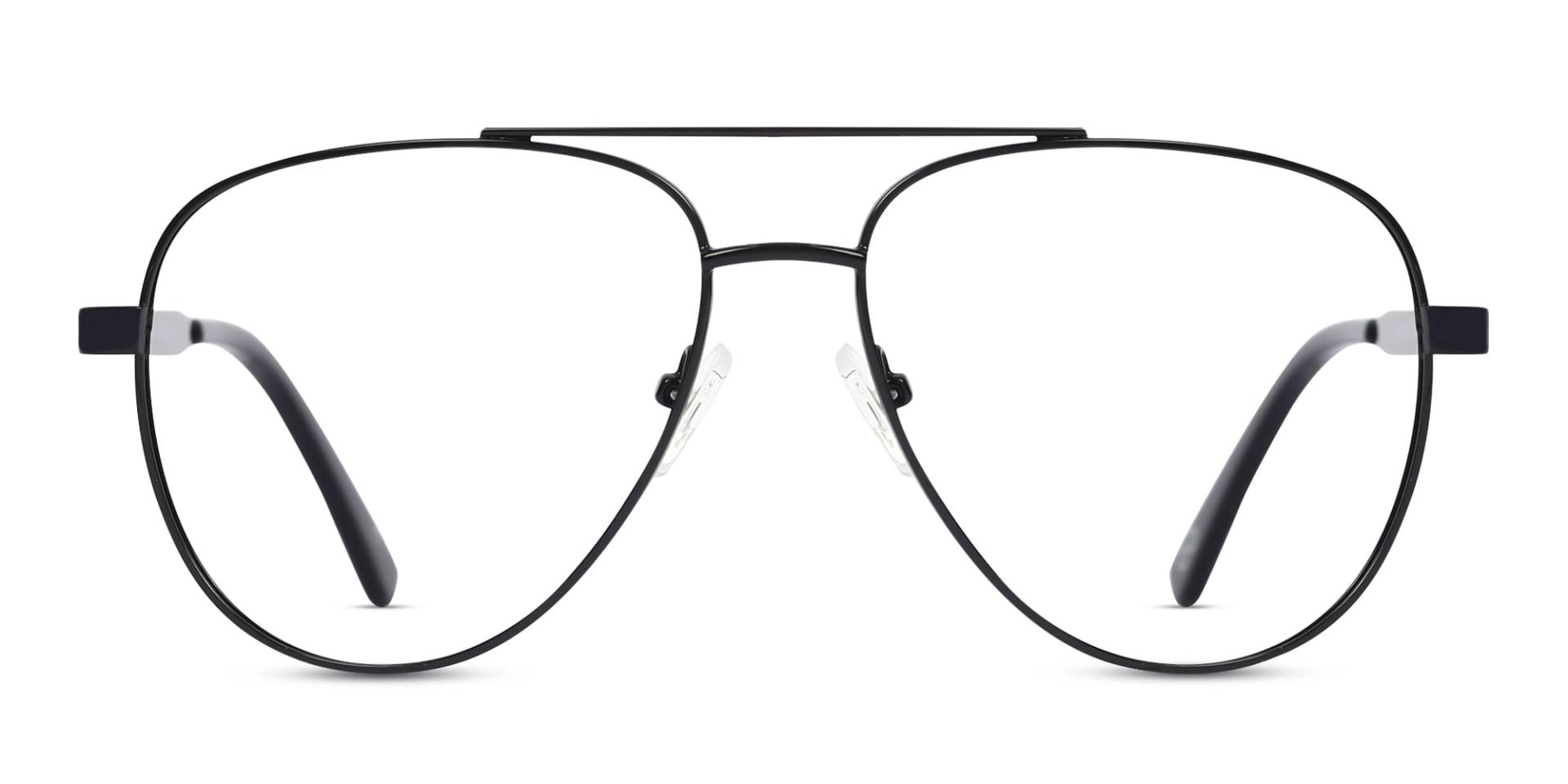 Metal Black Double Bridge Glasses