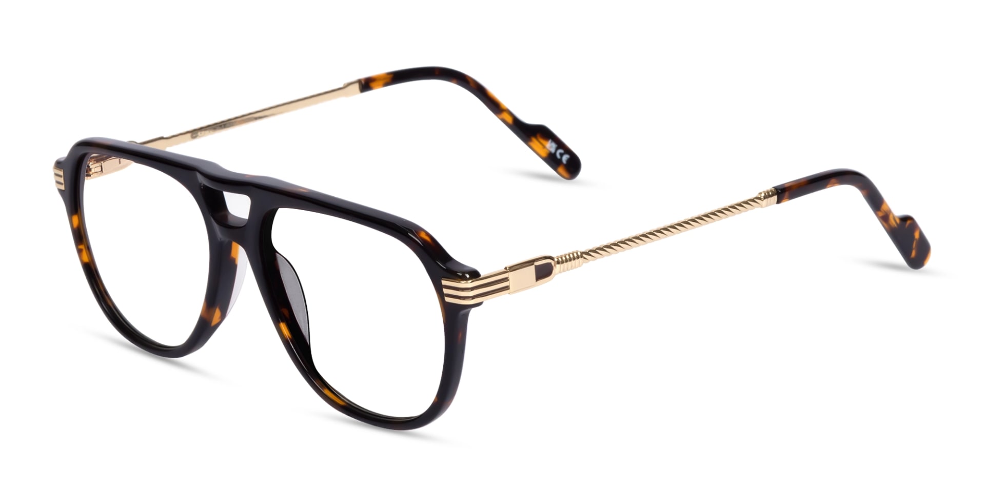 Havana Tortoise Pilot Double Bridge Glasses