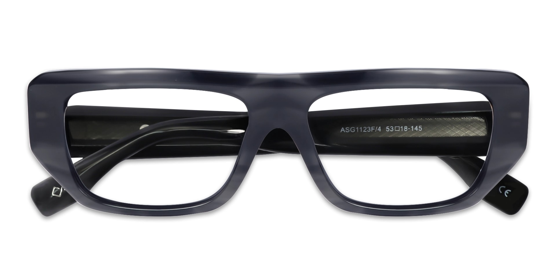 Acacia Grey Marble Rectangle Glasses