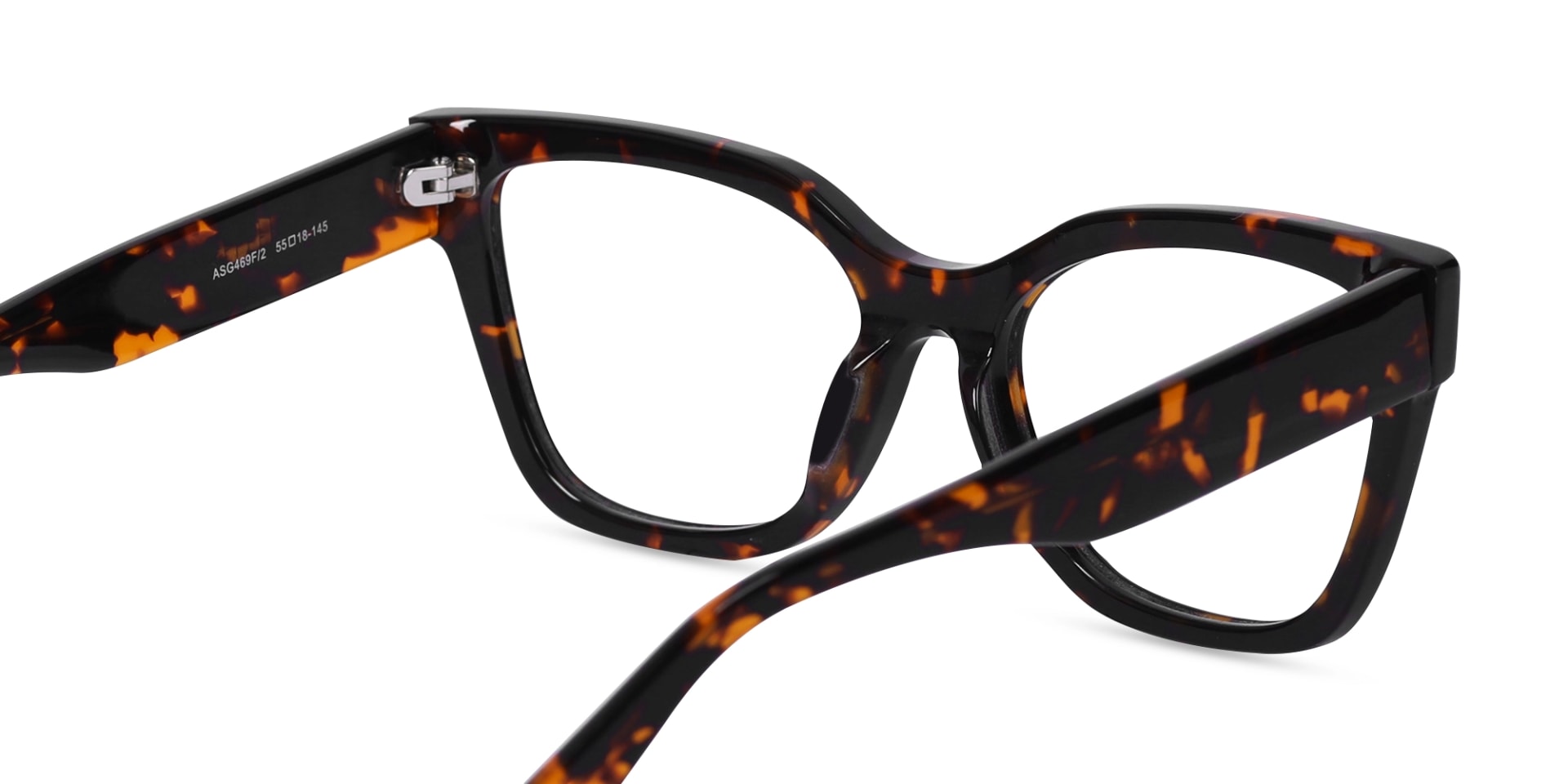 Honey Tortoise Acetate Square Glasses-5