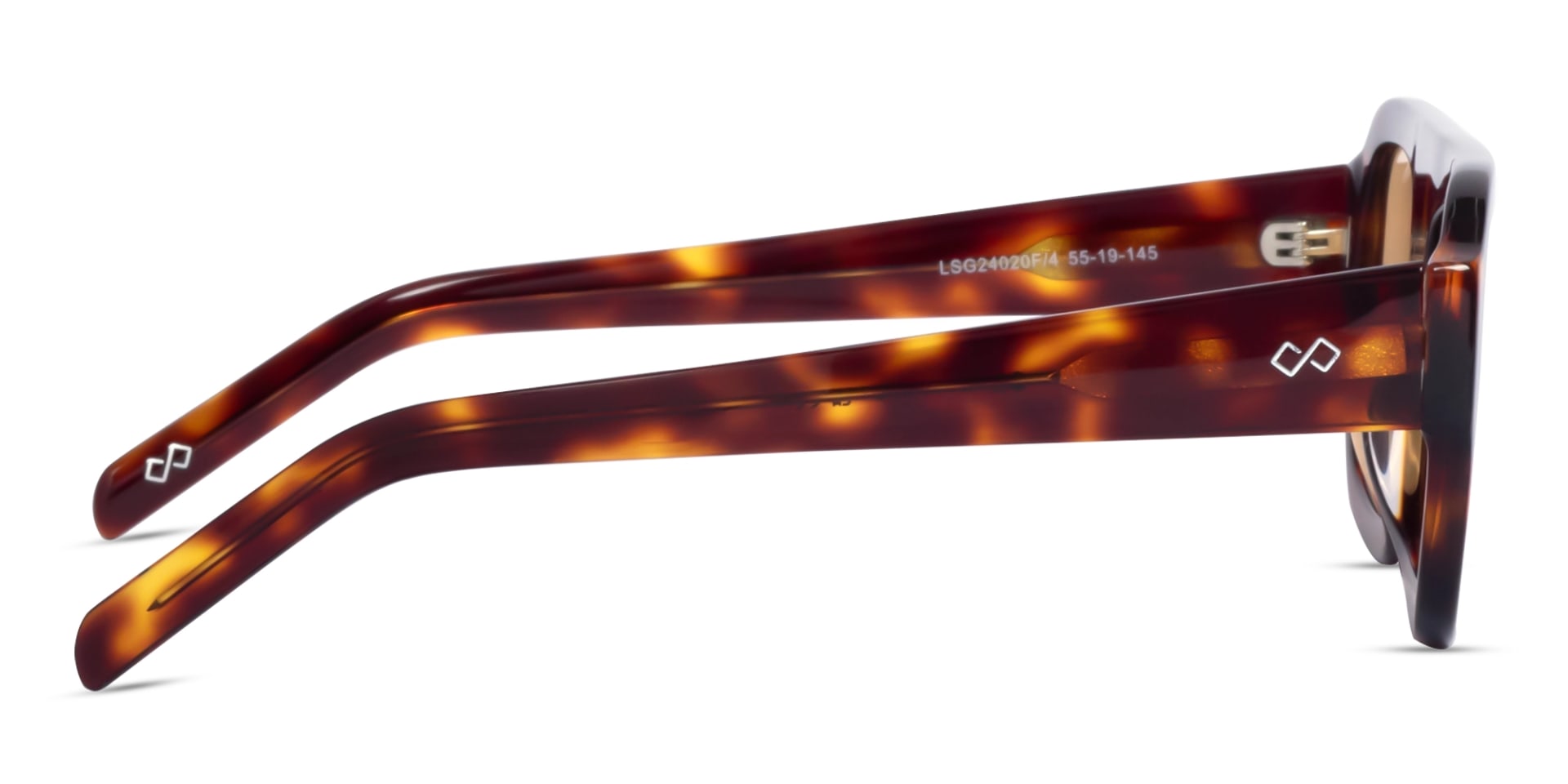  Tortoise Square Pilot Flat-Top Glasses