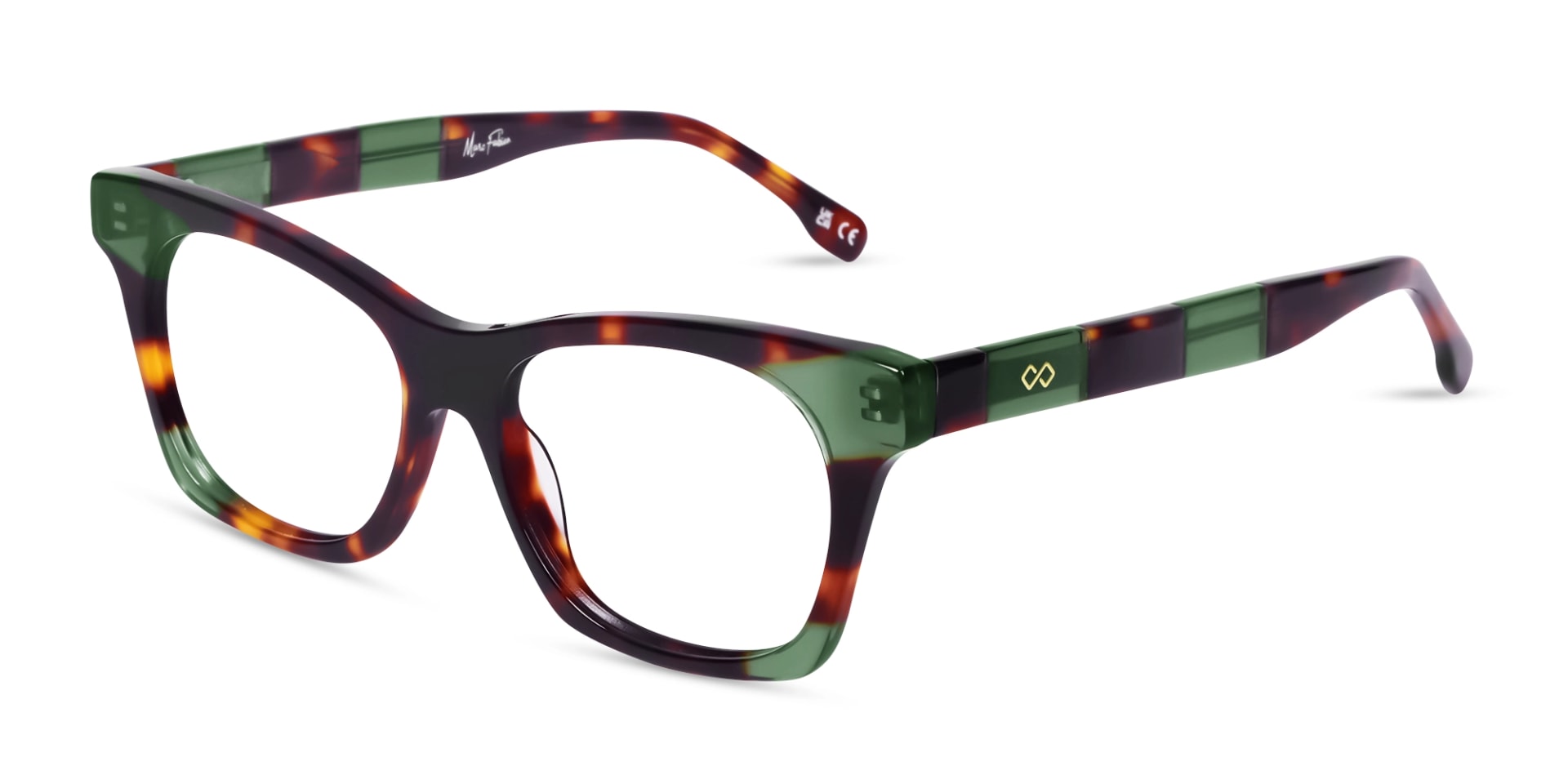 Crystal Tortoise & Green Colourful Glasses