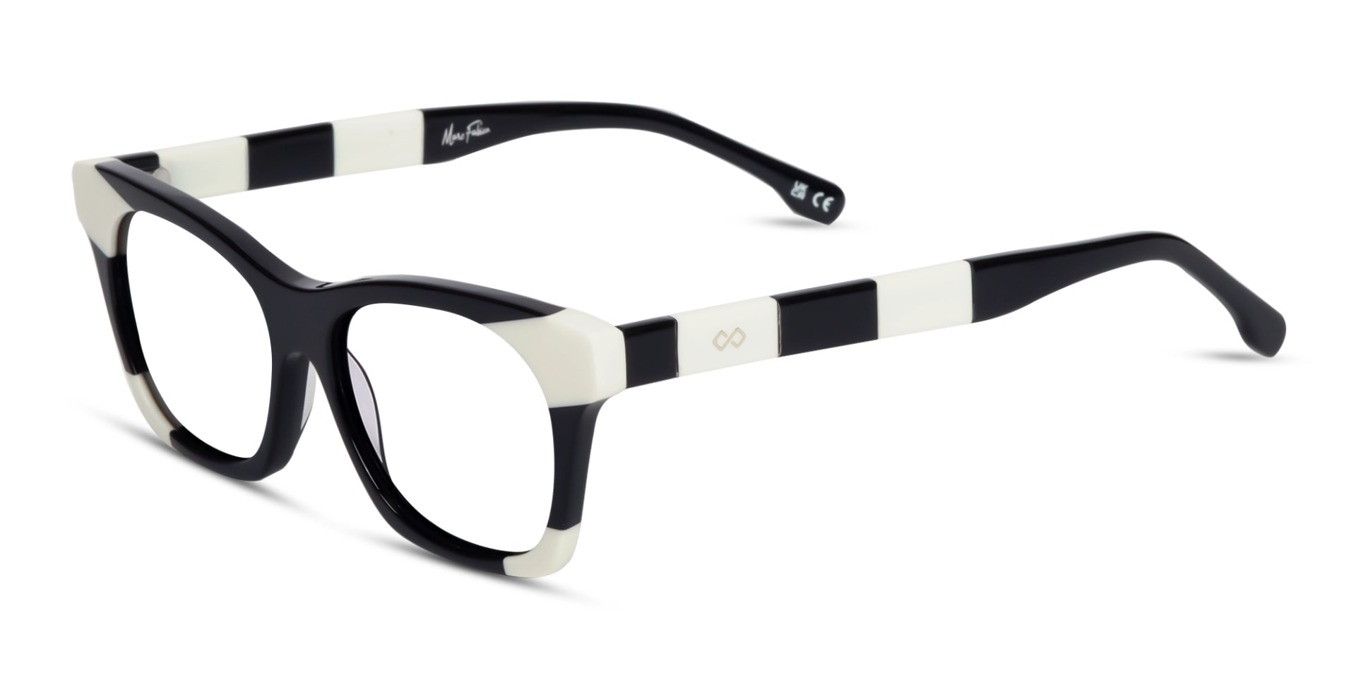 Black & White Cat-eye Glasses
